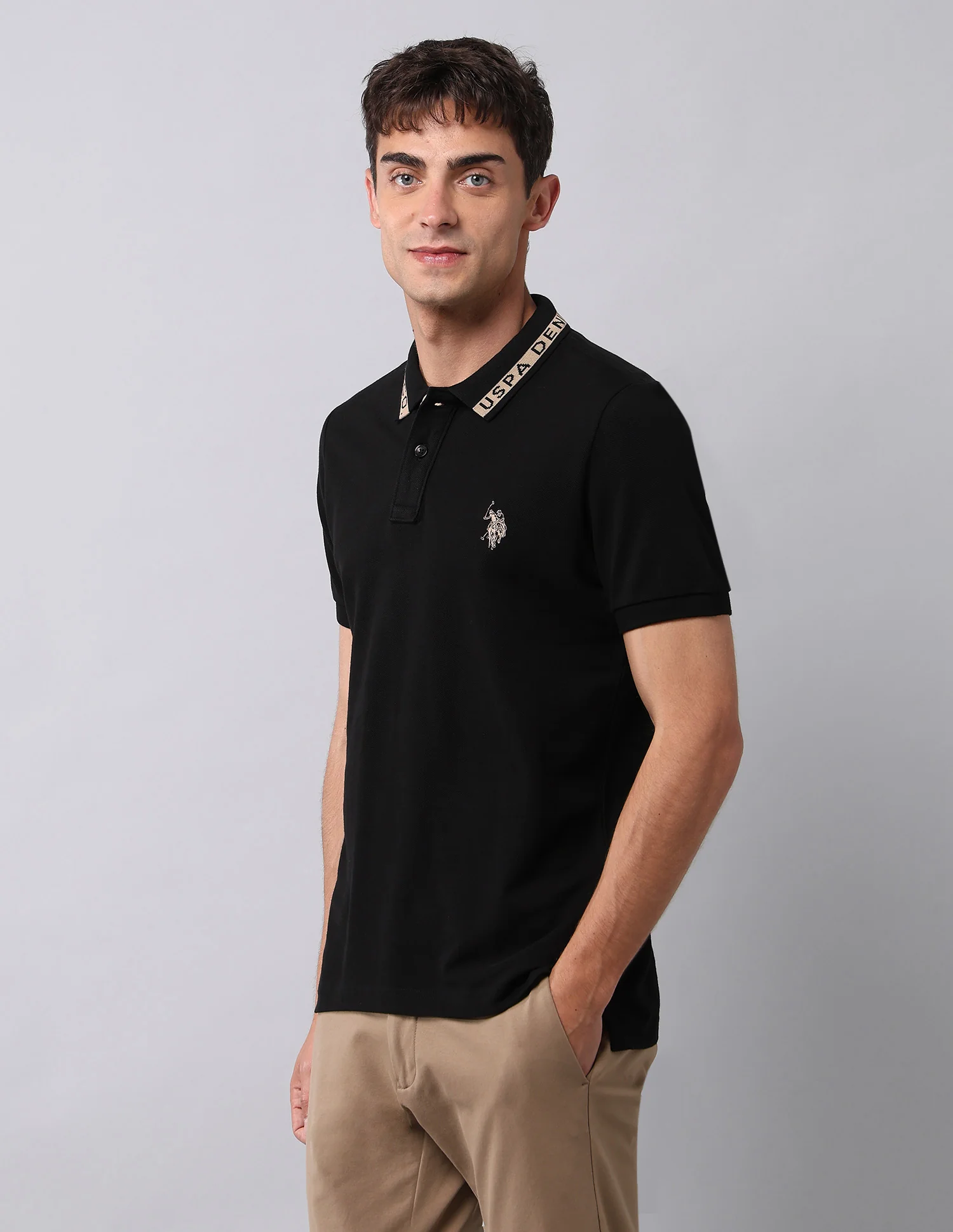 Muscle Fit Pure Cotton Polo Shirt - Image 4