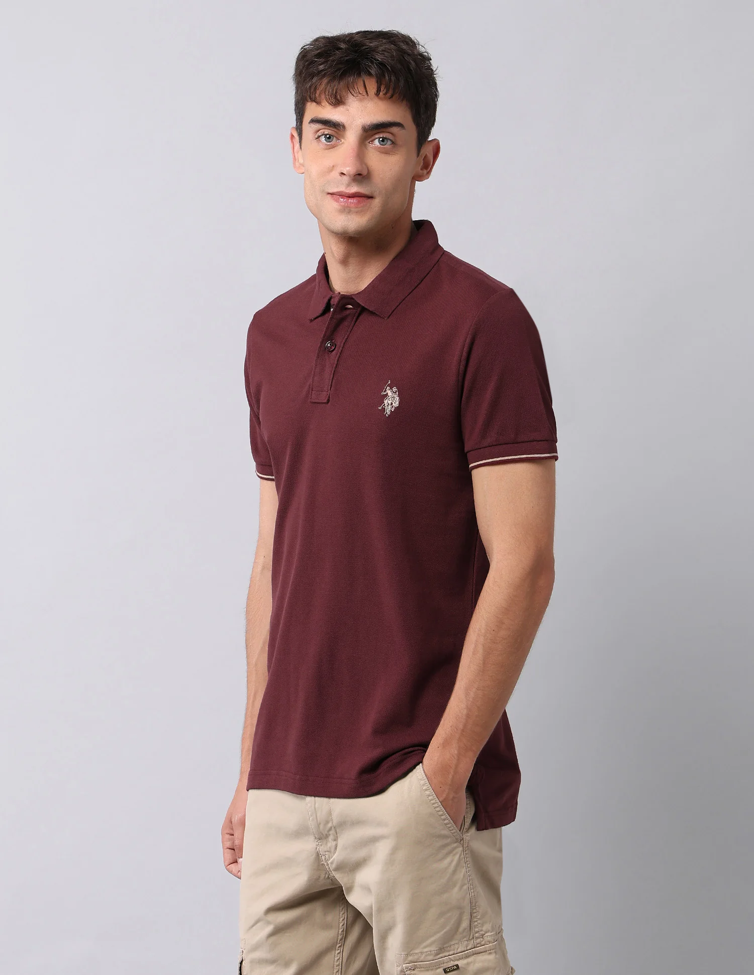 Muscle Fit Pure Cotton Polo Shirt - Image 4