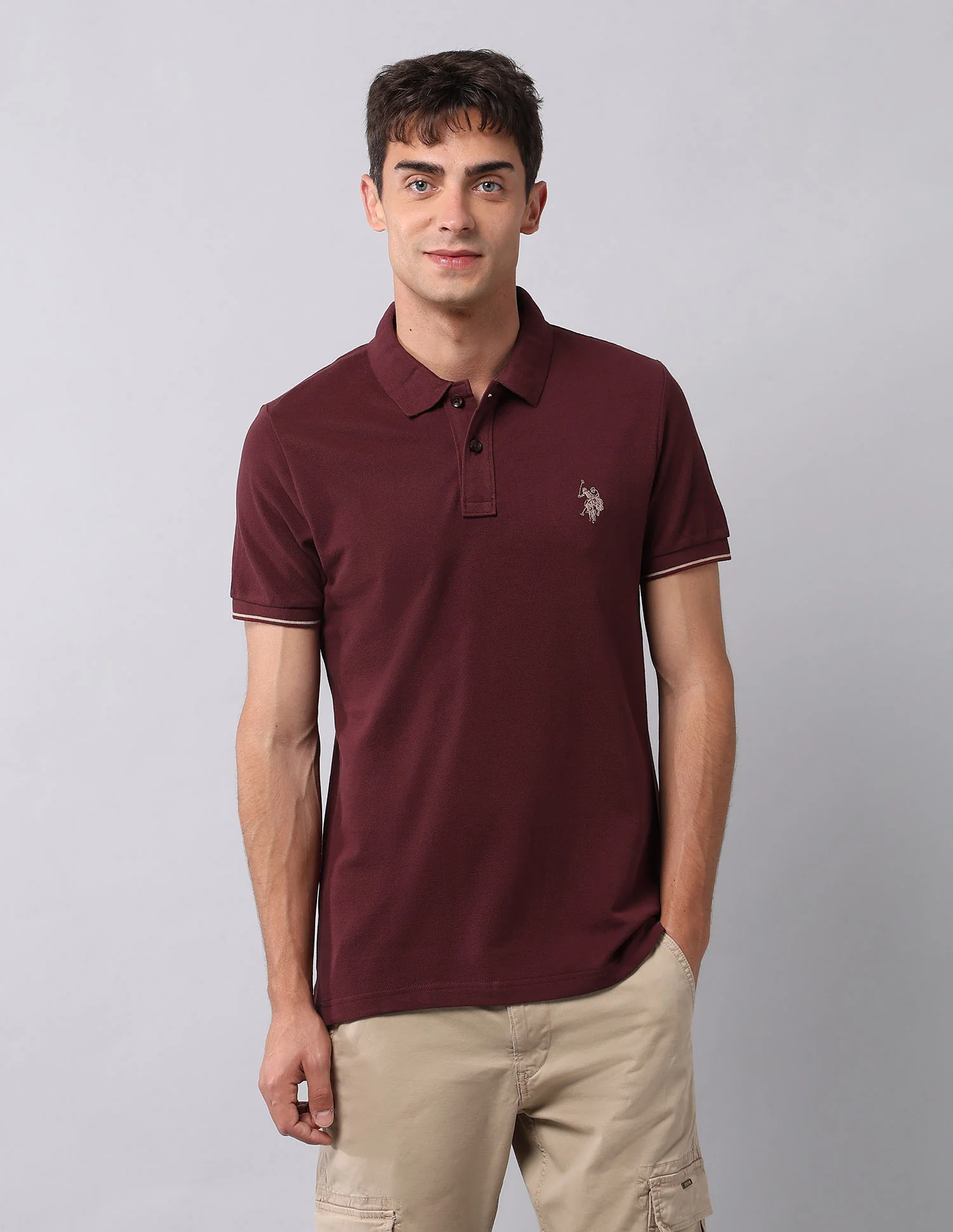 Muscle Fit Pure Cotton Polo Shirt - Image 6