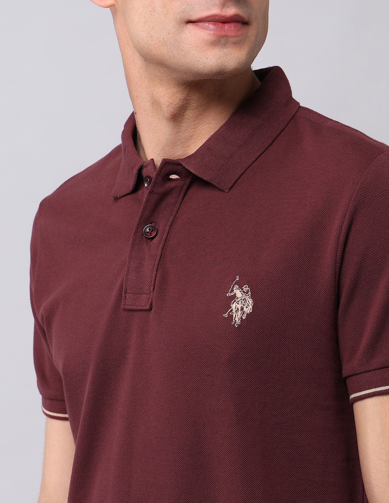 Muscle Fit Pure Cotton Polo Shirt - Image 7