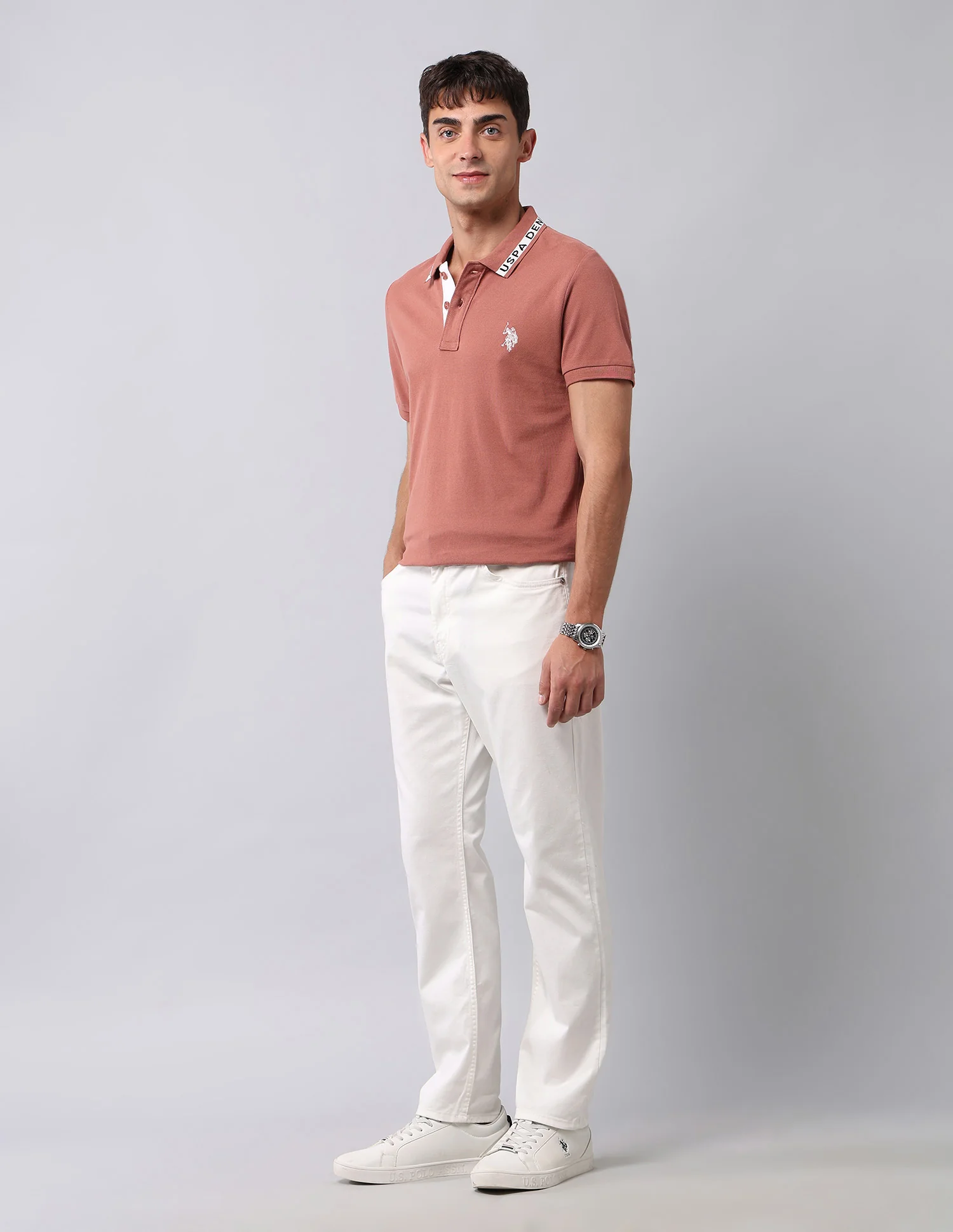 Muscle Fit Pure Cotton Polo Shirt - Image 3