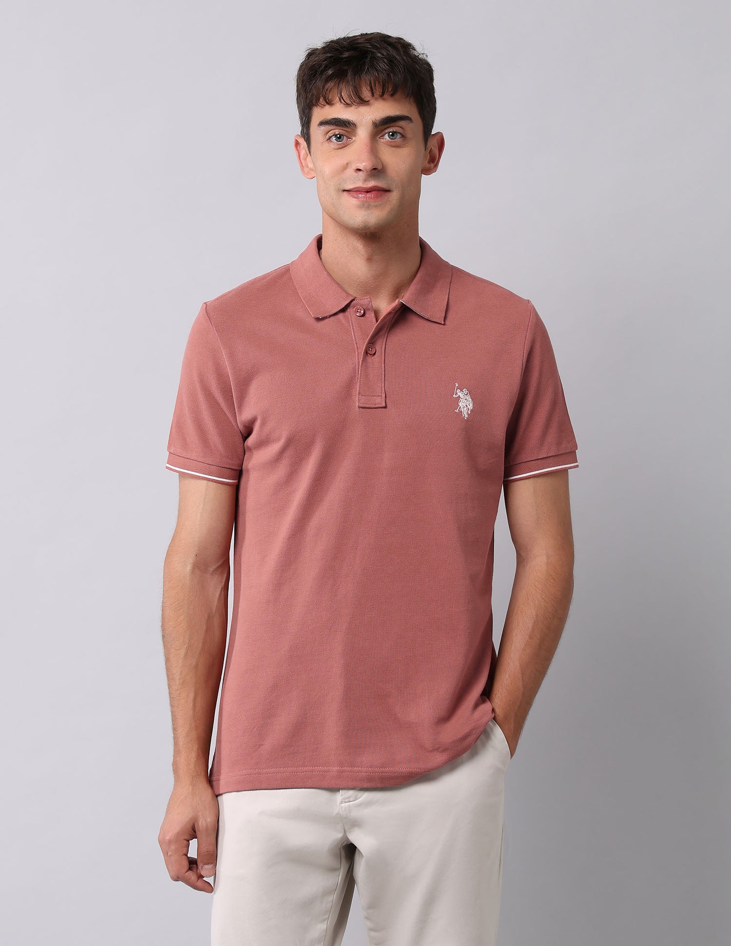 Muscle Fit Pure Cotton Polo Shirt - Image 6