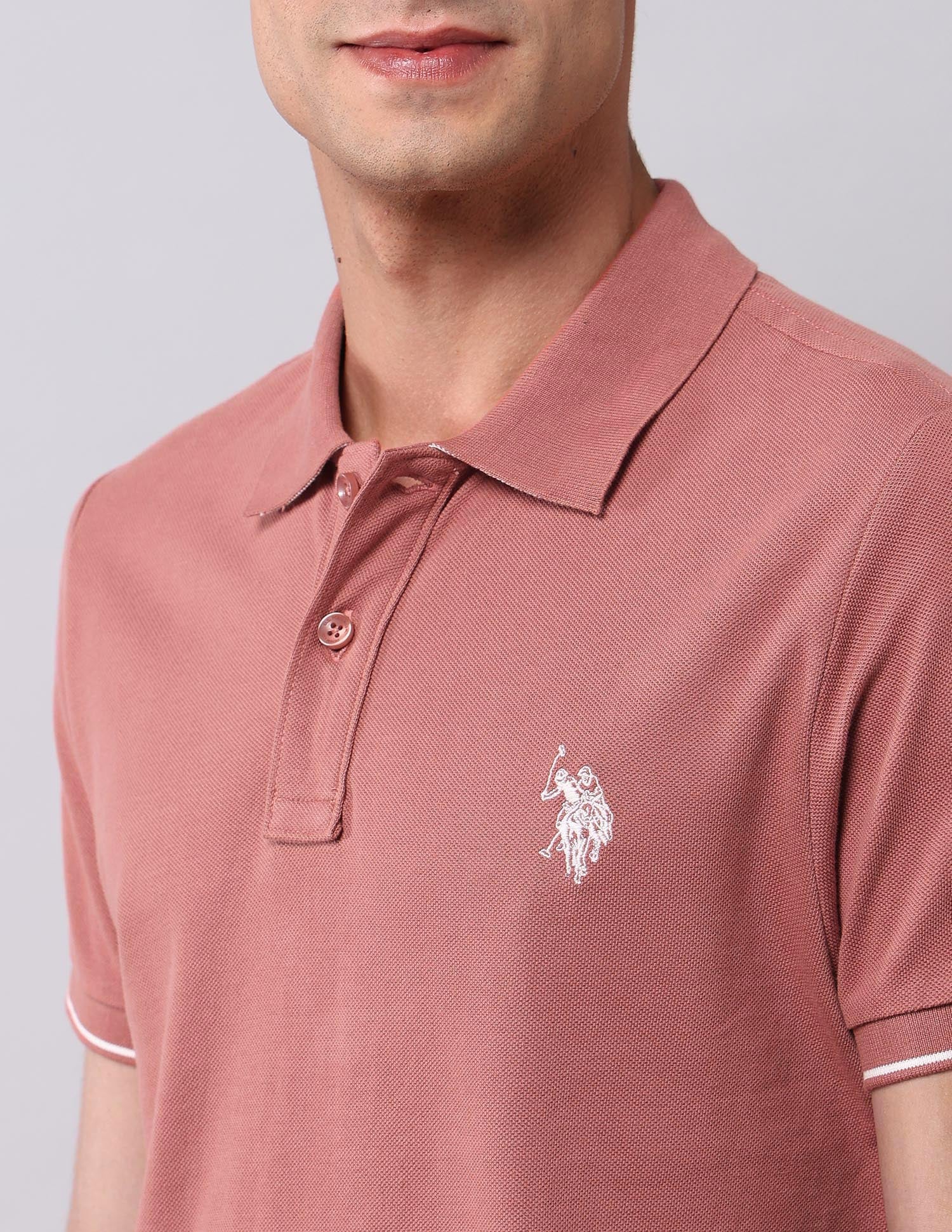 Muscle Fit Pure Cotton Polo Shirt - Image 7