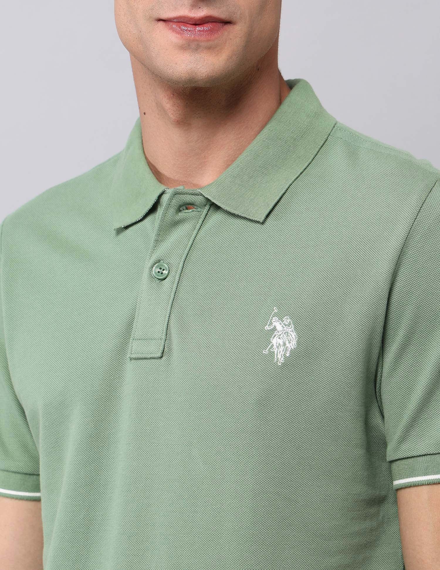 Muscle Fit Pure Cotton Polo Shirt - Image 7