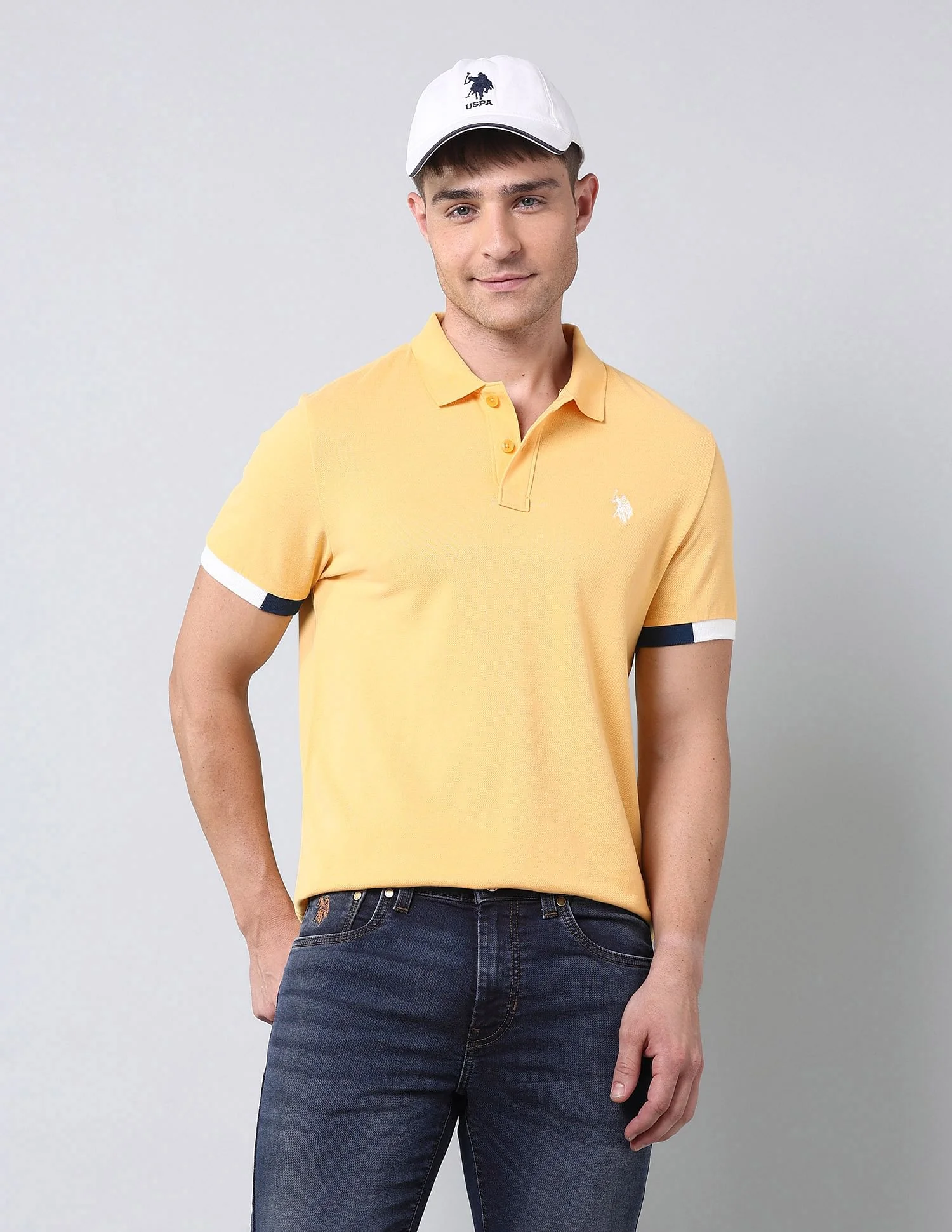 Muscle Fit Solid Polo Shirt