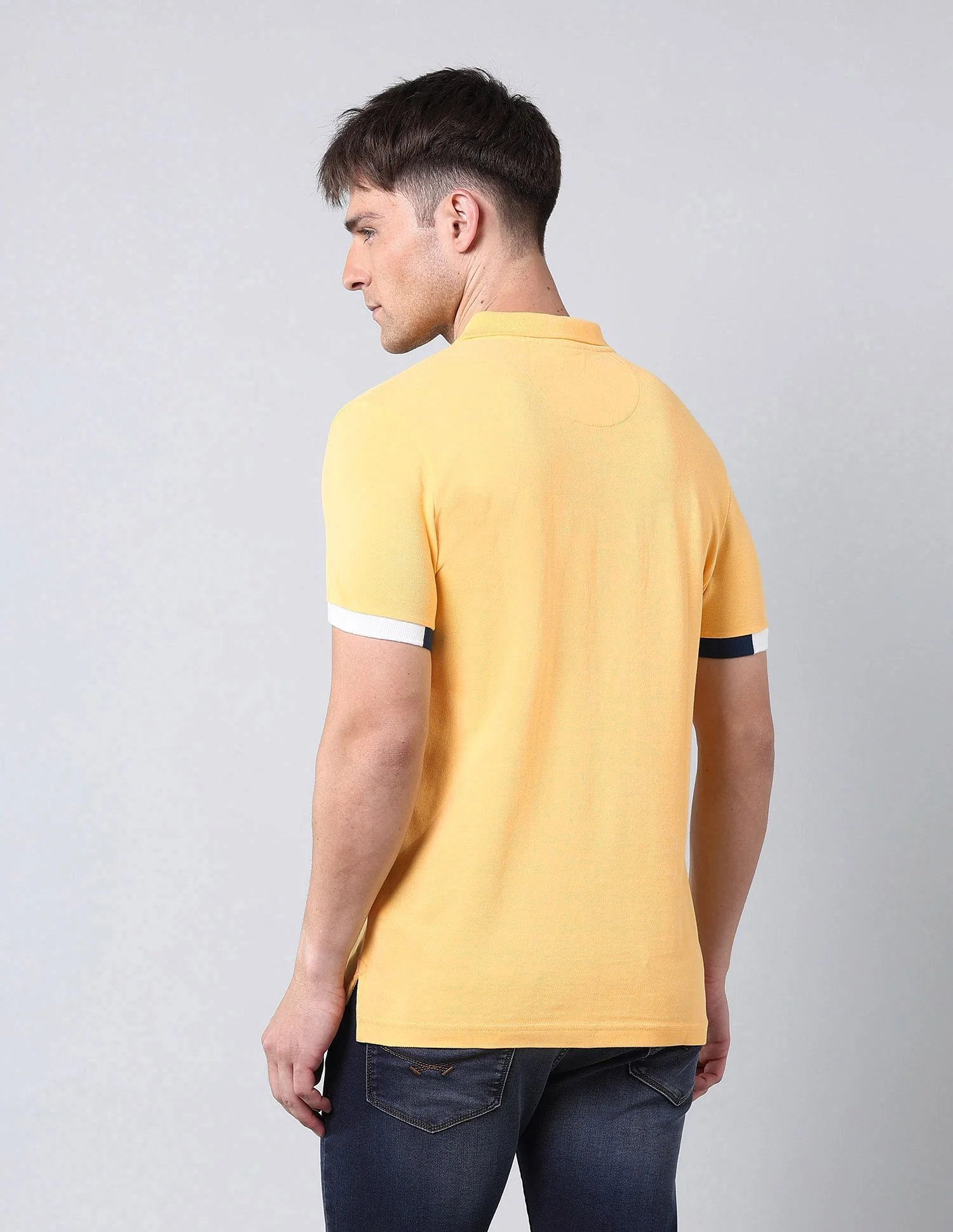 Muscle Fit Solid Polo Shirt - Image 5
