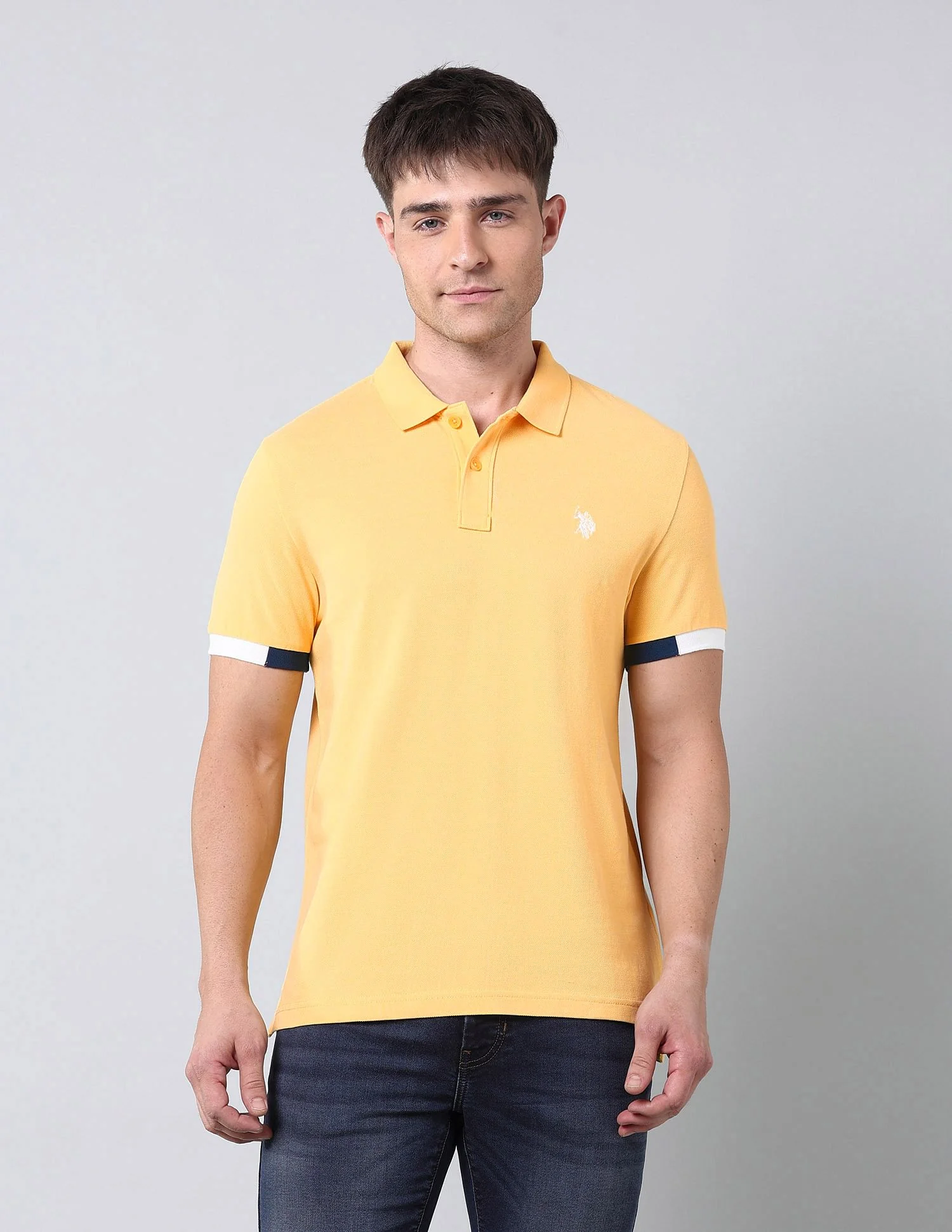 Muscle Fit Solid Polo Shirt - Image 6
