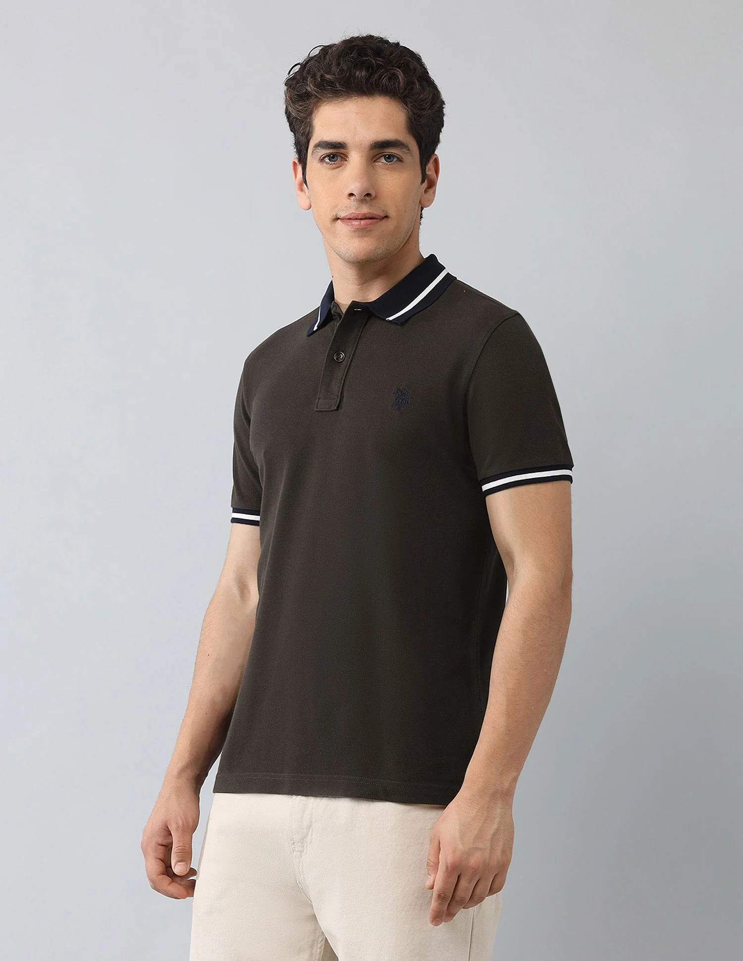 Muscle Fit Solid Polo Shirt - Image 4