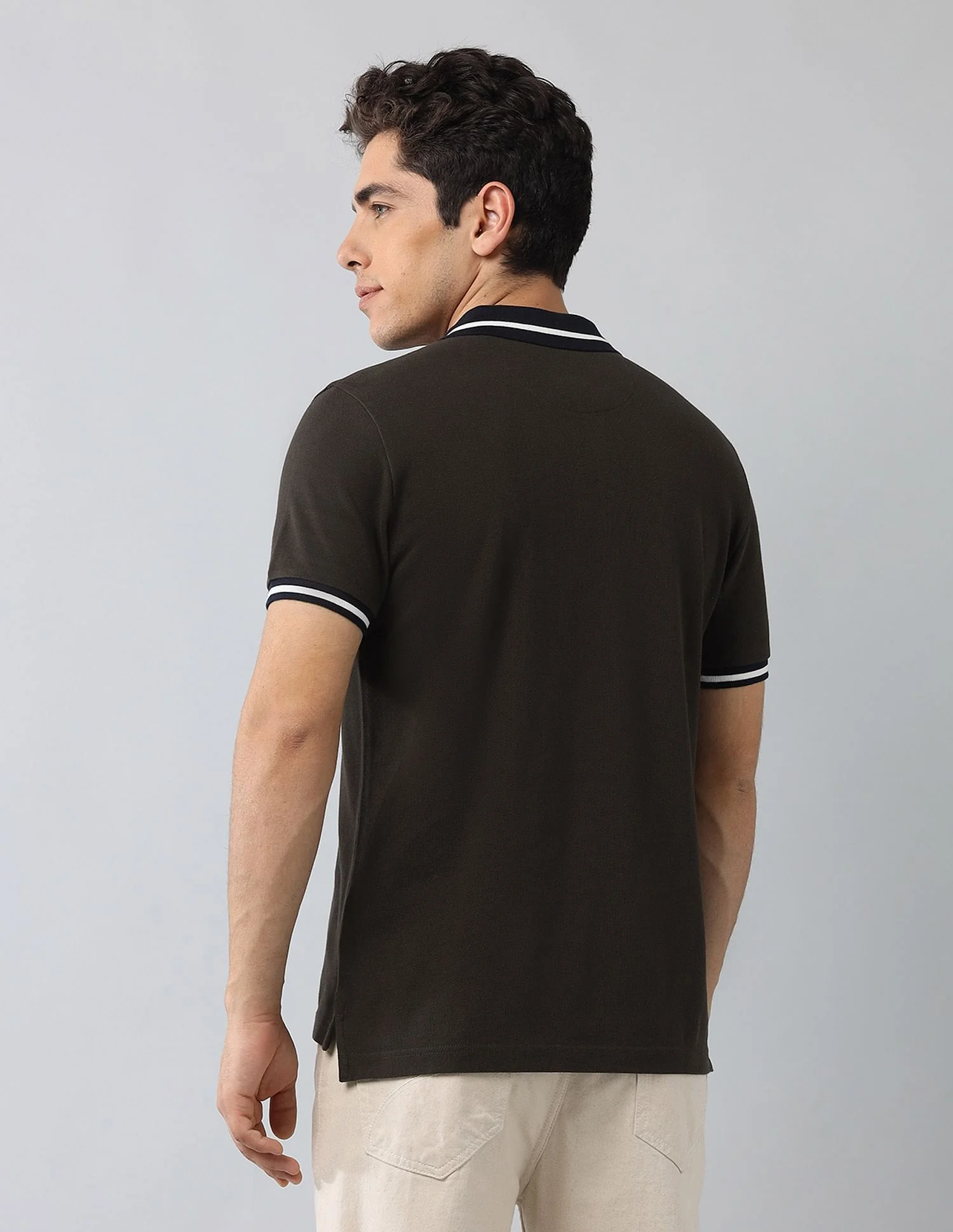 Muscle Fit Solid Polo Shirt - Image 5