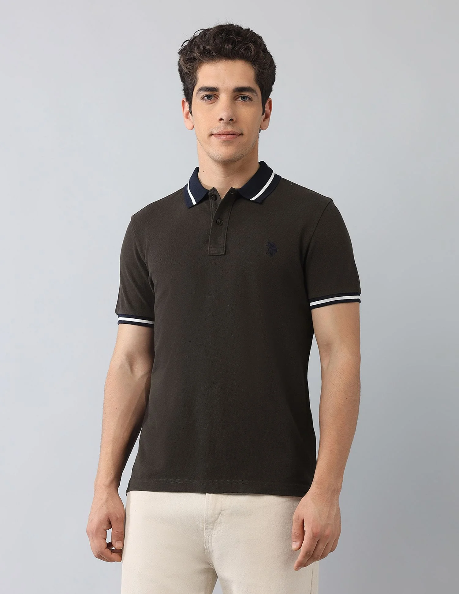 Muscle Fit Solid Polo Shirt - Image 6