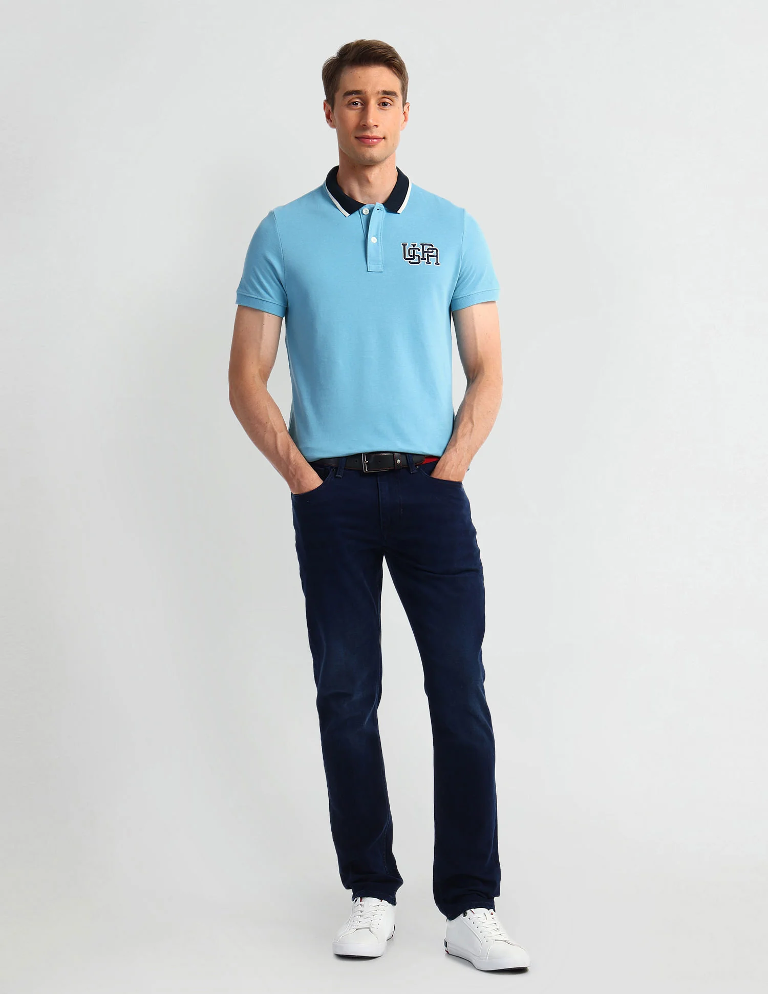 Muscle Fit Solid Polo Shirt - Image 3