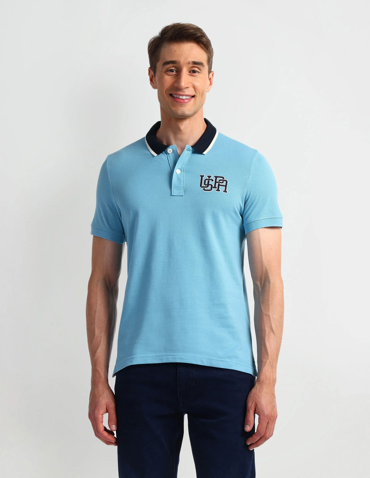 Muscle Fit Solid Polo Shirt - Image 6