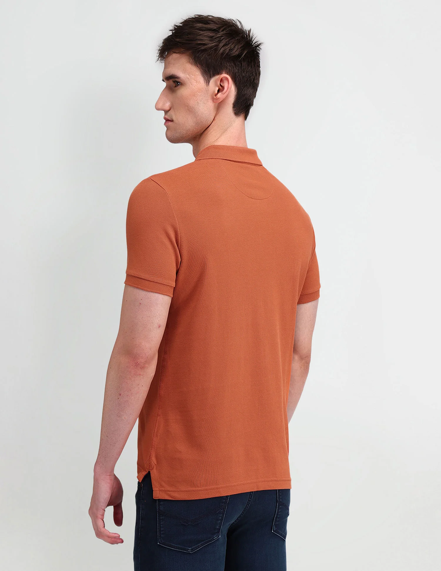 Muscle Fit Solid Polo Shirt - Image 5