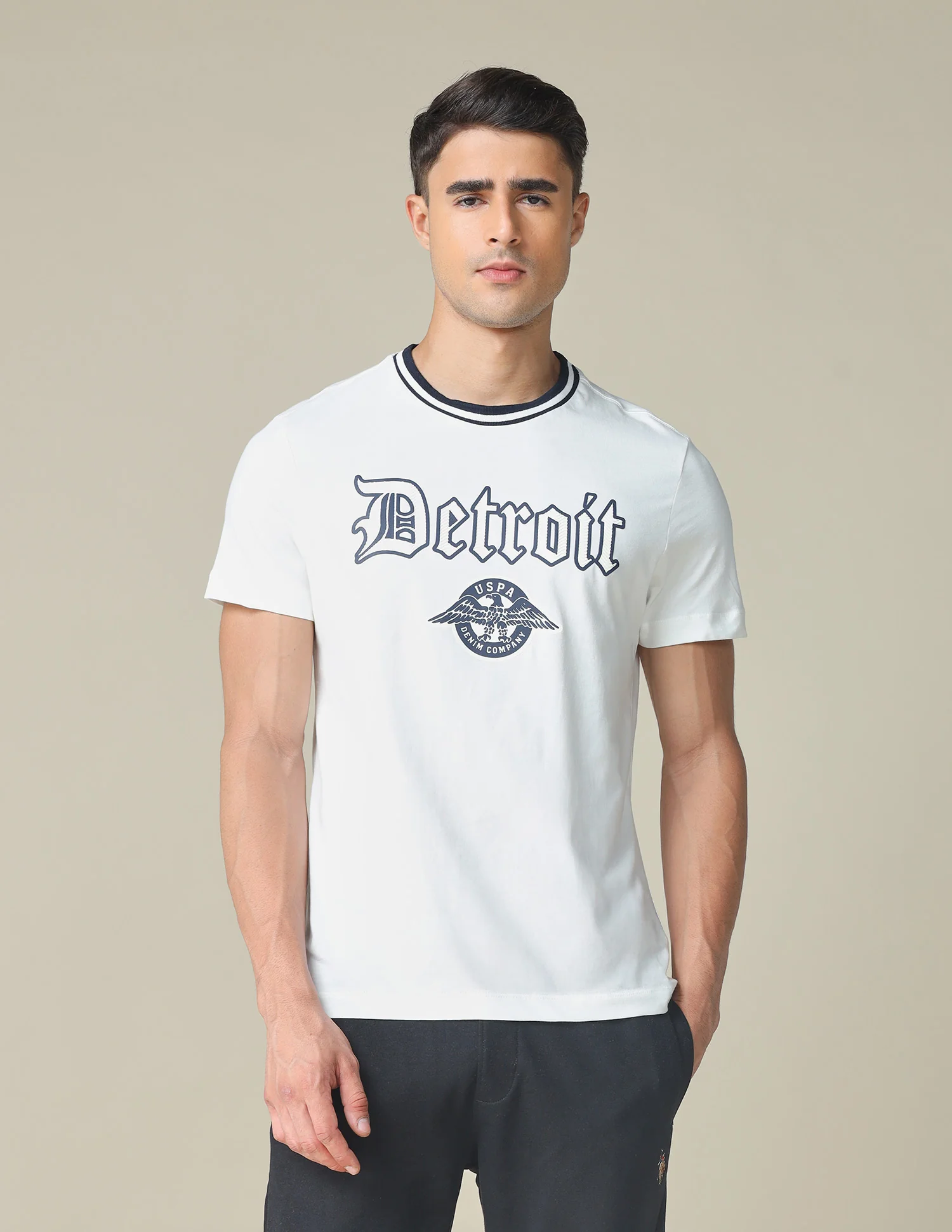 Muscle Fit Typographic Printed T-Shirt - Image 6