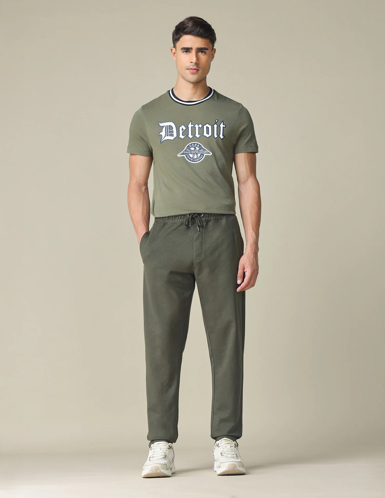 Muscle Fit Typographic Printed T-Shirt - Image 2