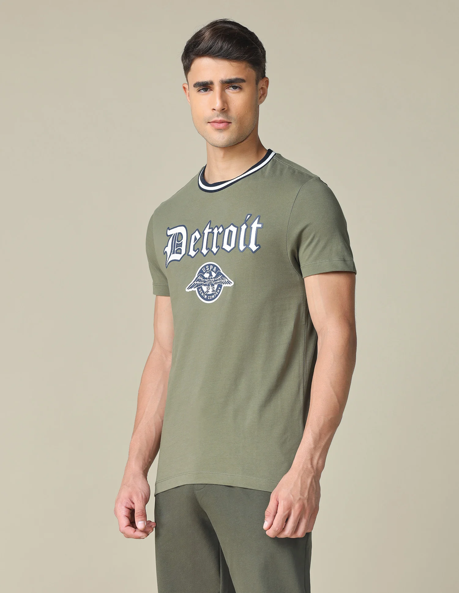 Muscle Fit Typographic Printed T-Shirt - Image 3