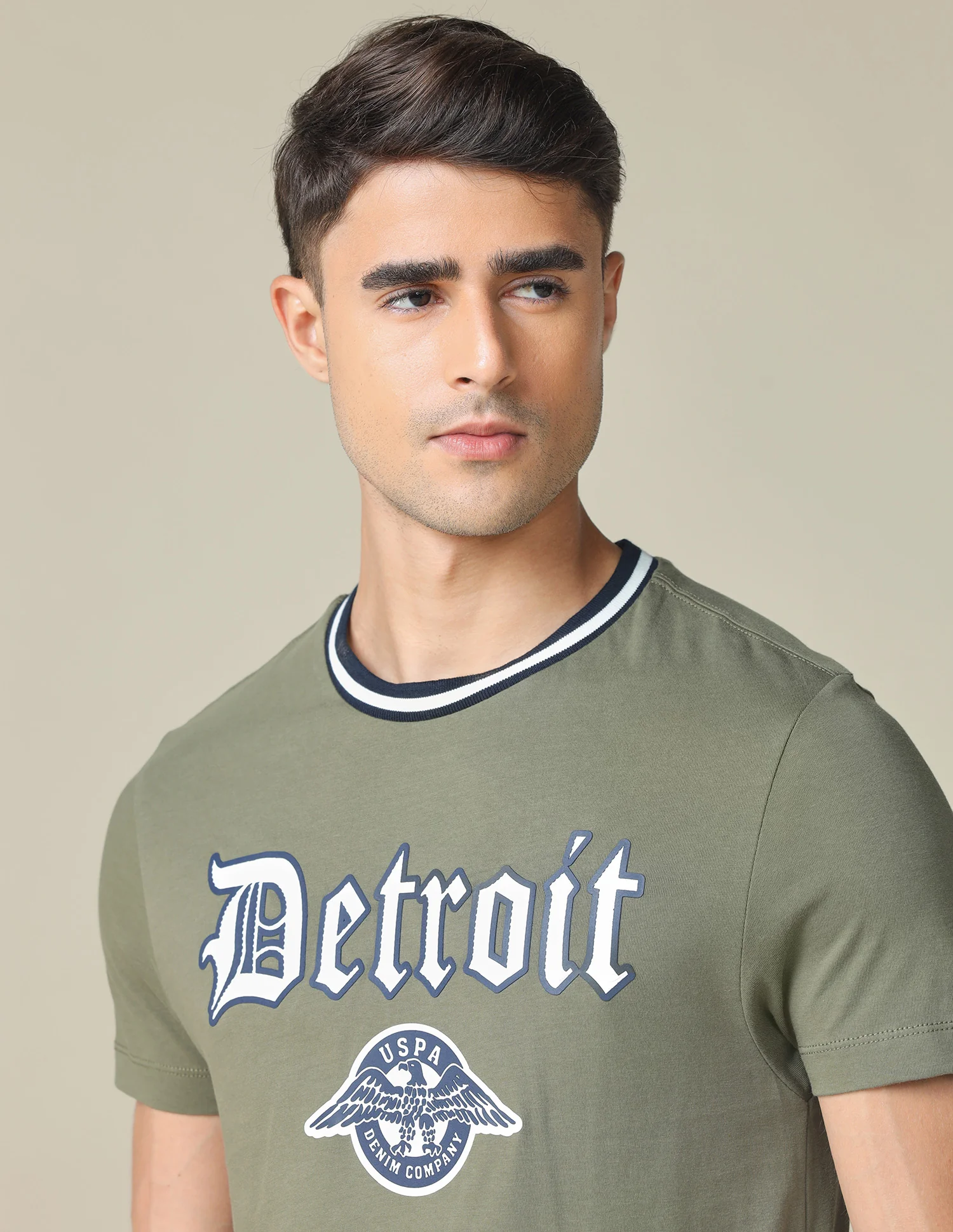 Muscle Fit Typographic Printed T-Shirt - Image 6