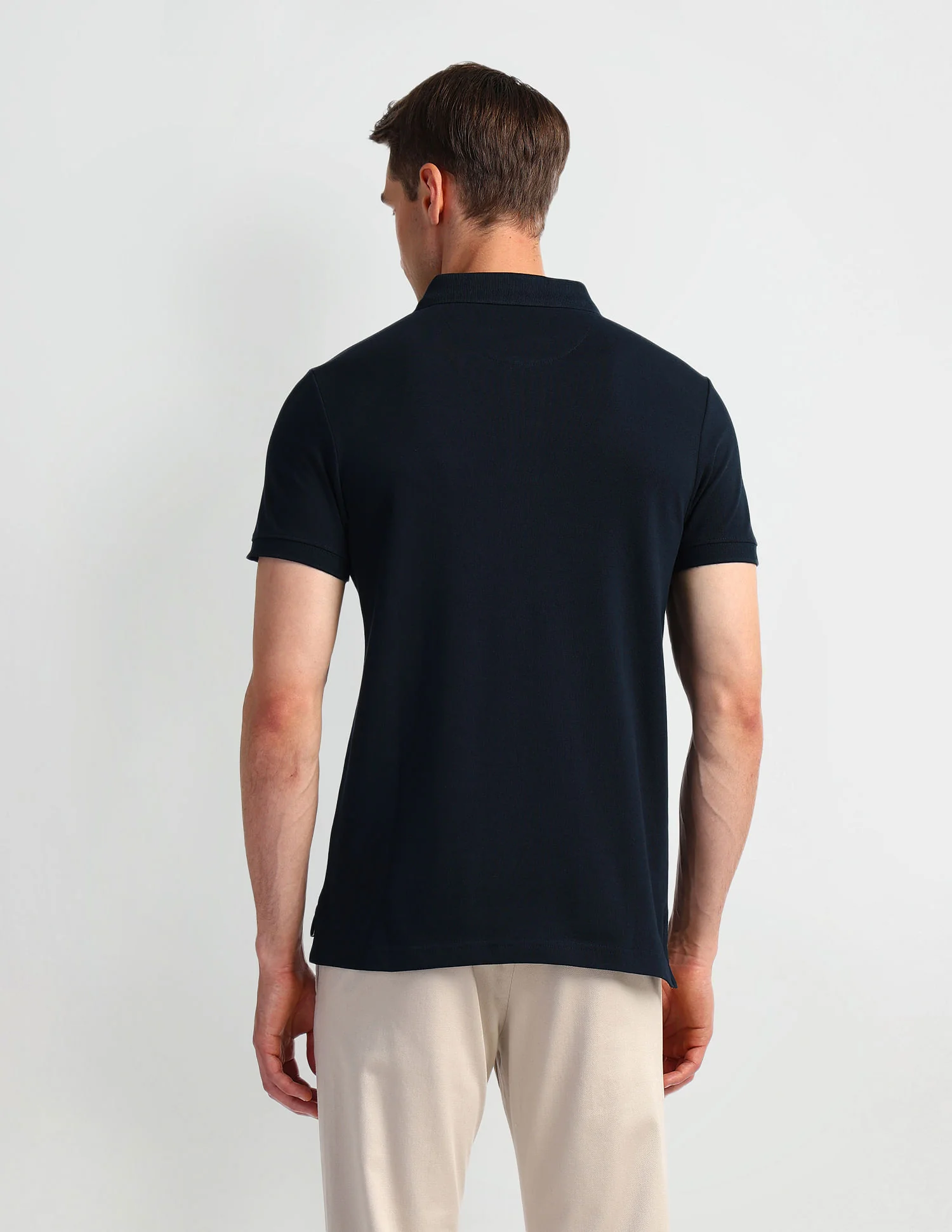 Muscle Fit Typography Polo Shirt - Image 5