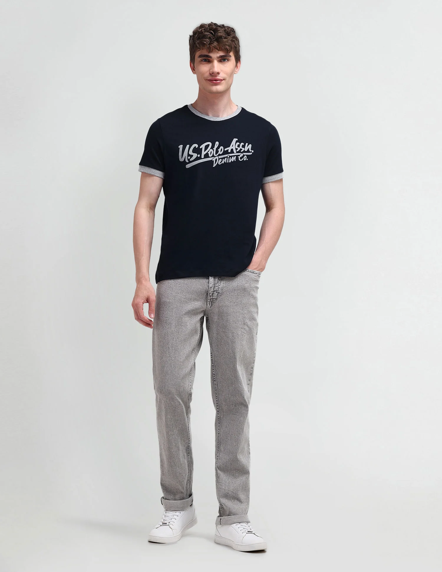 Muscle Fit Typography T-Shirt - Image 3