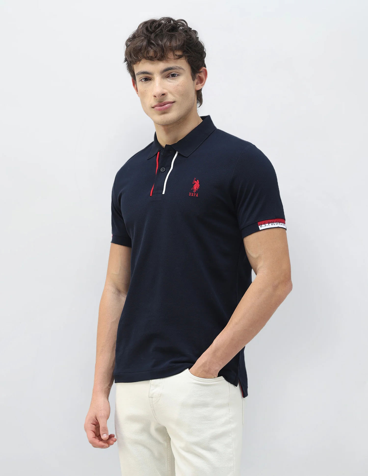 New Port Marina Solid Polo Shirt - Image 4