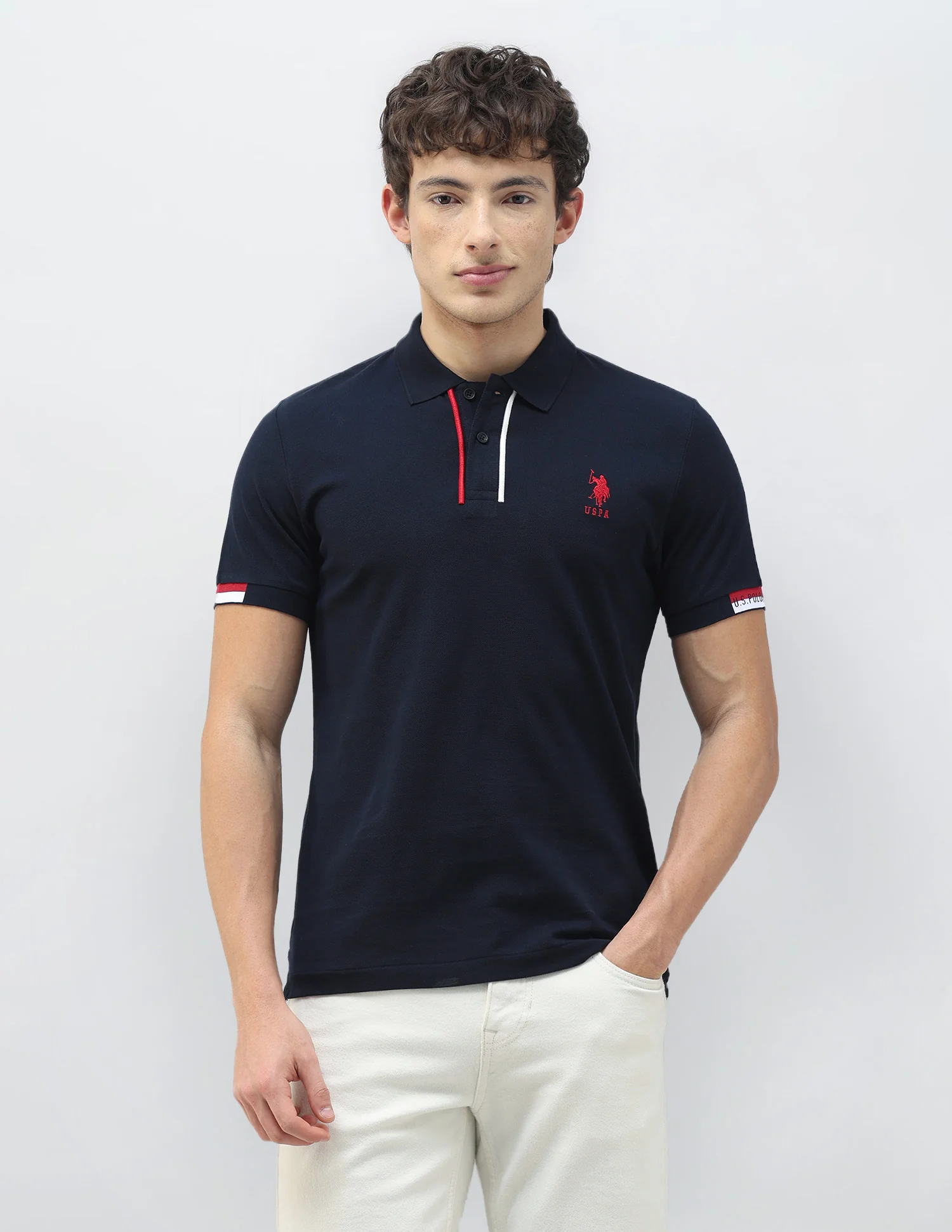 New Port Marina Solid Polo Shirt - Image 6