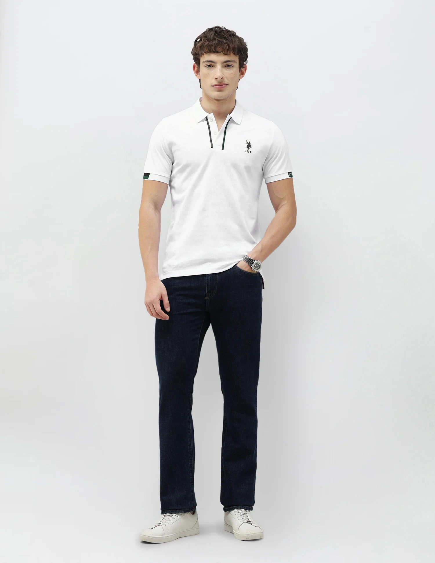 New Port Marina Solid Polo Shirt - Image 3