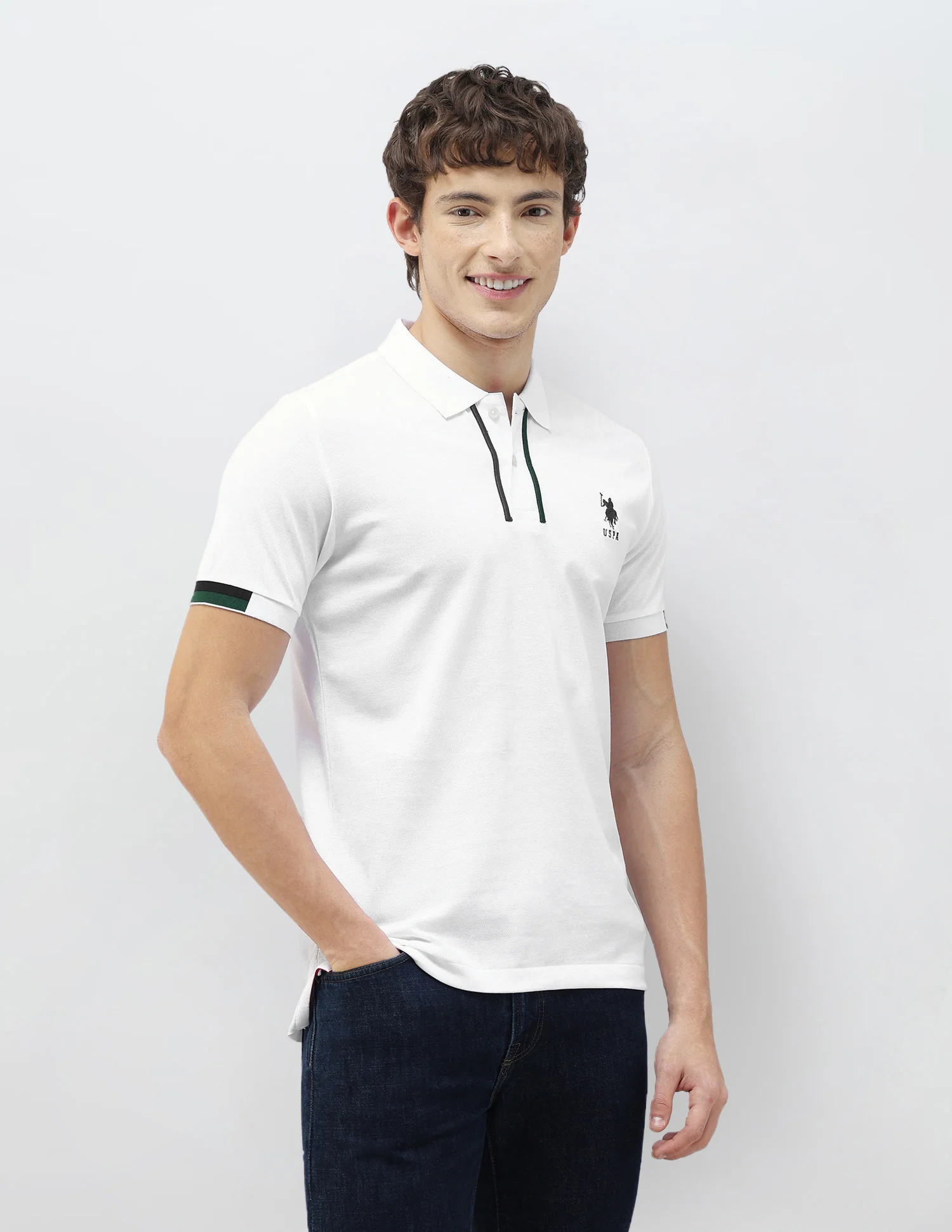 New Port Marina Solid Polo Shirt - Image 4