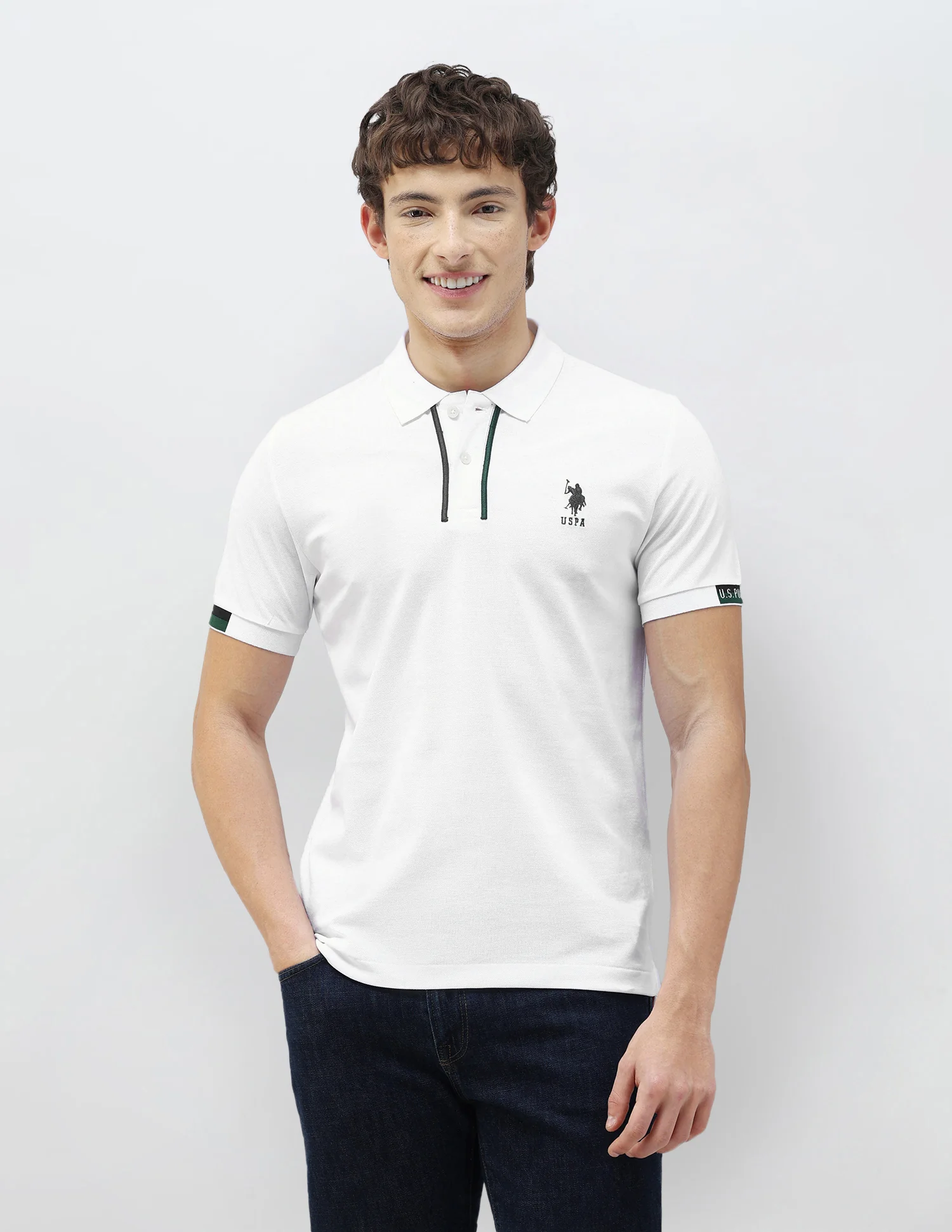 New Port Marina Solid Polo Shirt - Image 6
