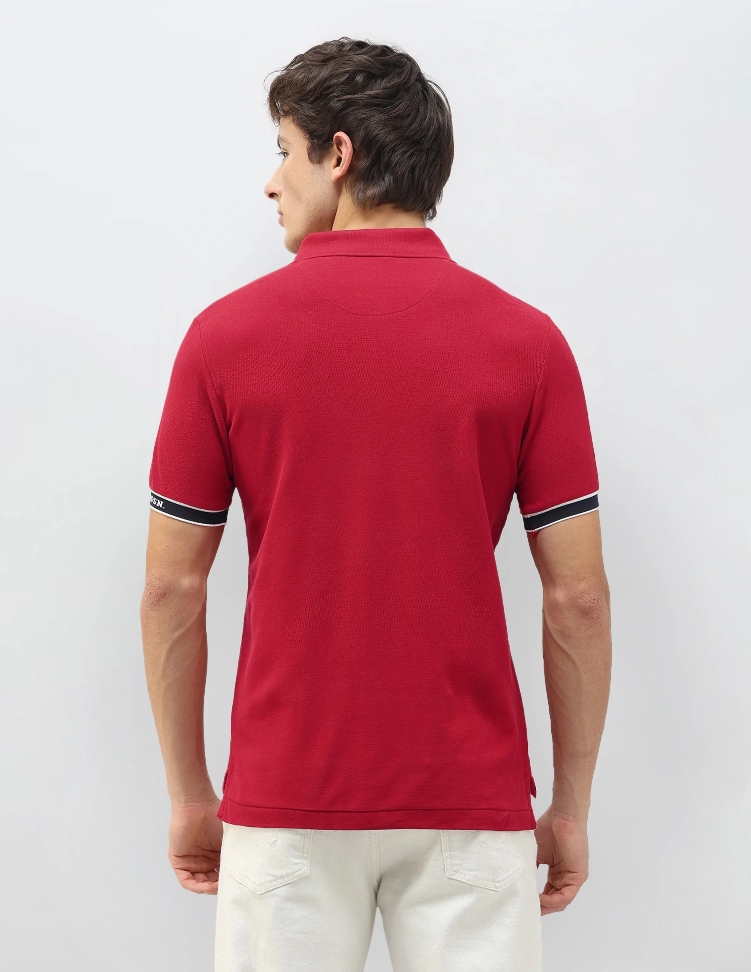 New Port Marina Solid Polo Shirt - Image 5