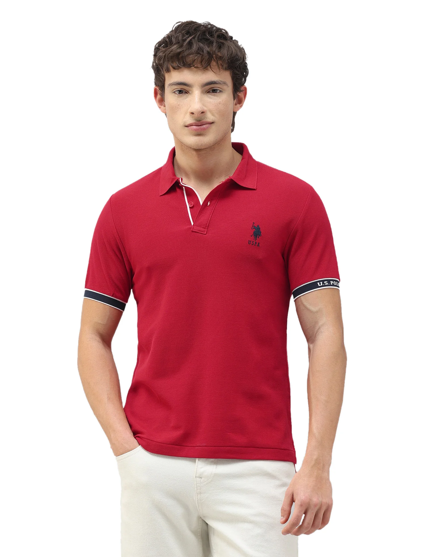 New Port Marina Solid Polo Shirt - Image 6