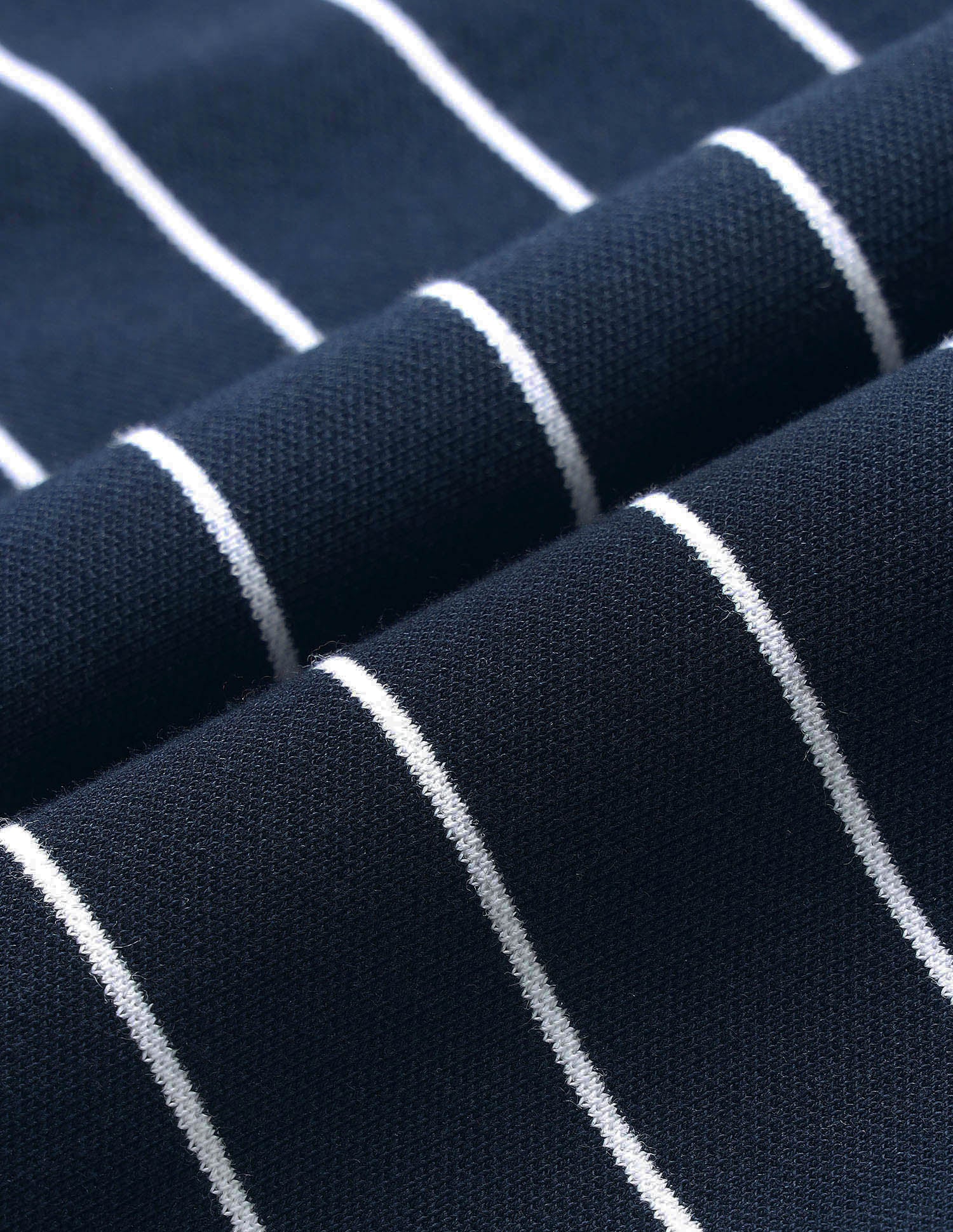 New Port Marina Vertical Striped Polo Shirt - Image 2