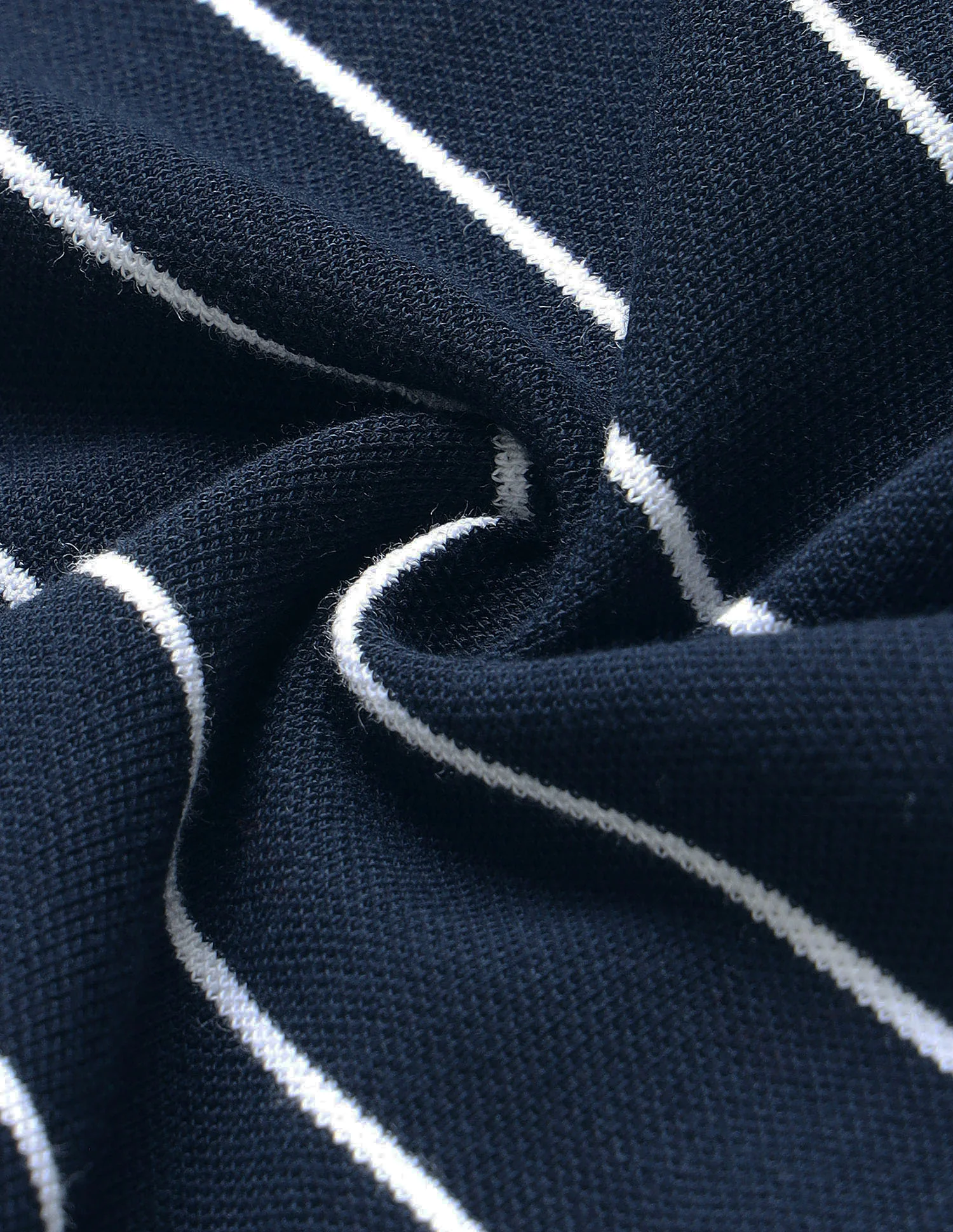 New Port Marina Vertical Striped Polo Shirt - Image 8