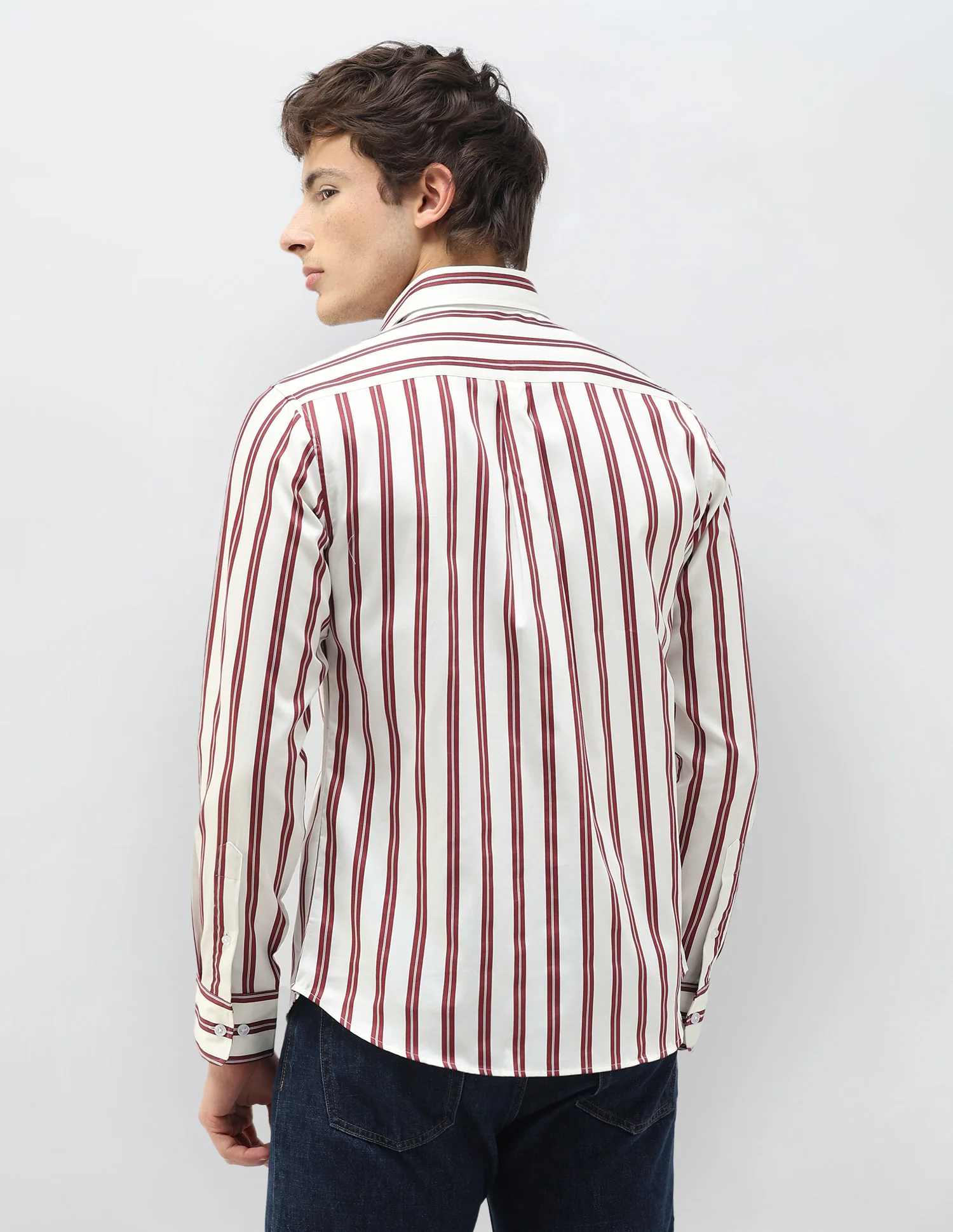 New Port Marina Vertical Striped Shirt - Image 5