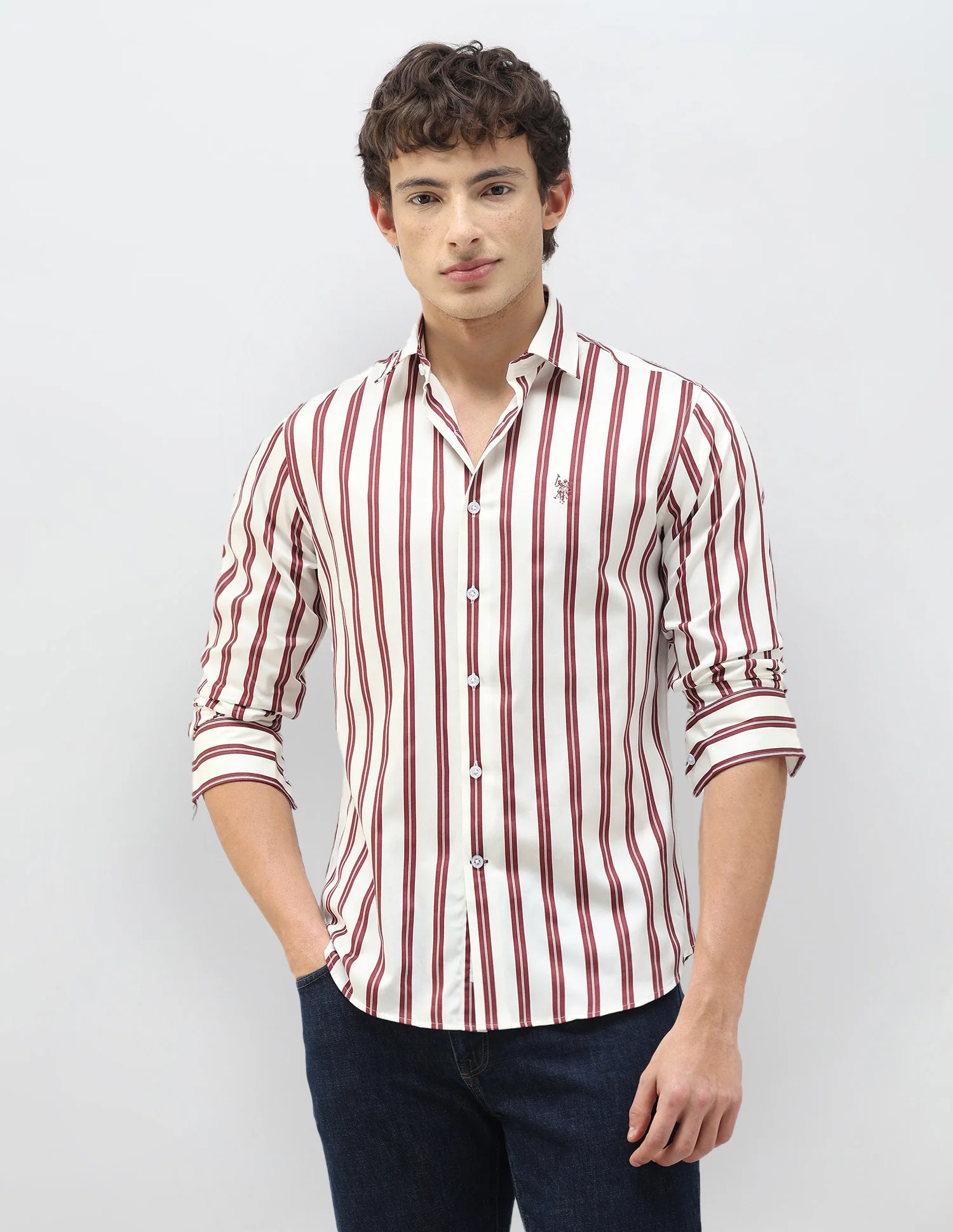 New Port Marina Vertical Striped Shirt - Image 6