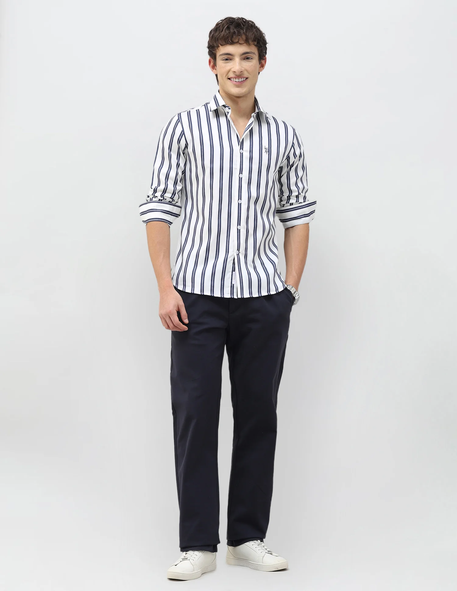 New Port Marina Vertical Striped Shirt - Image 3