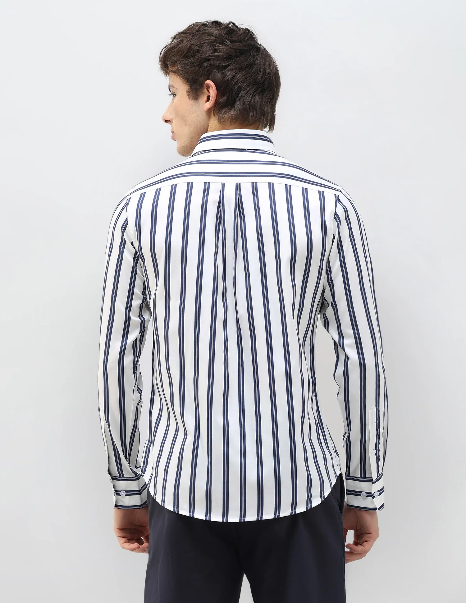 New Port Marina Vertical Striped Shirt - Image 5