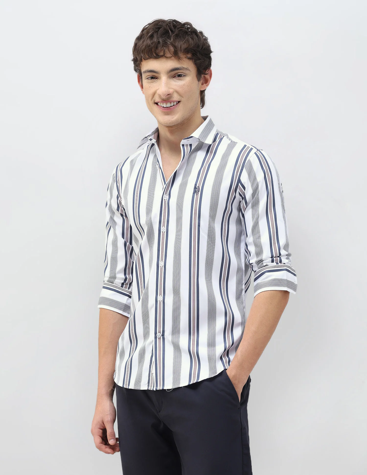 New Port Marina Vertical Striped Shirt - Image 4