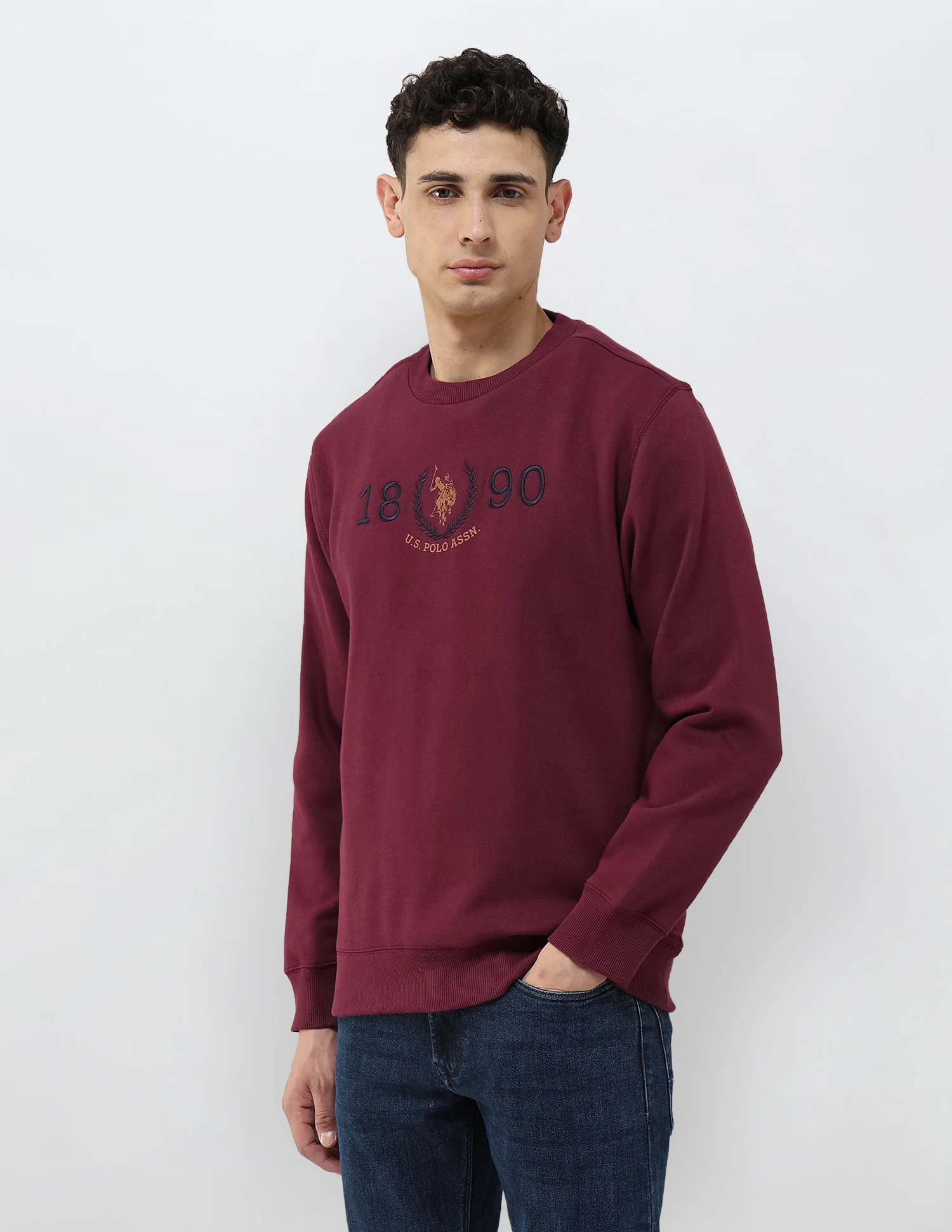 Numeric Brand Embroidered Regular Fit Sweatshirt - Image 4