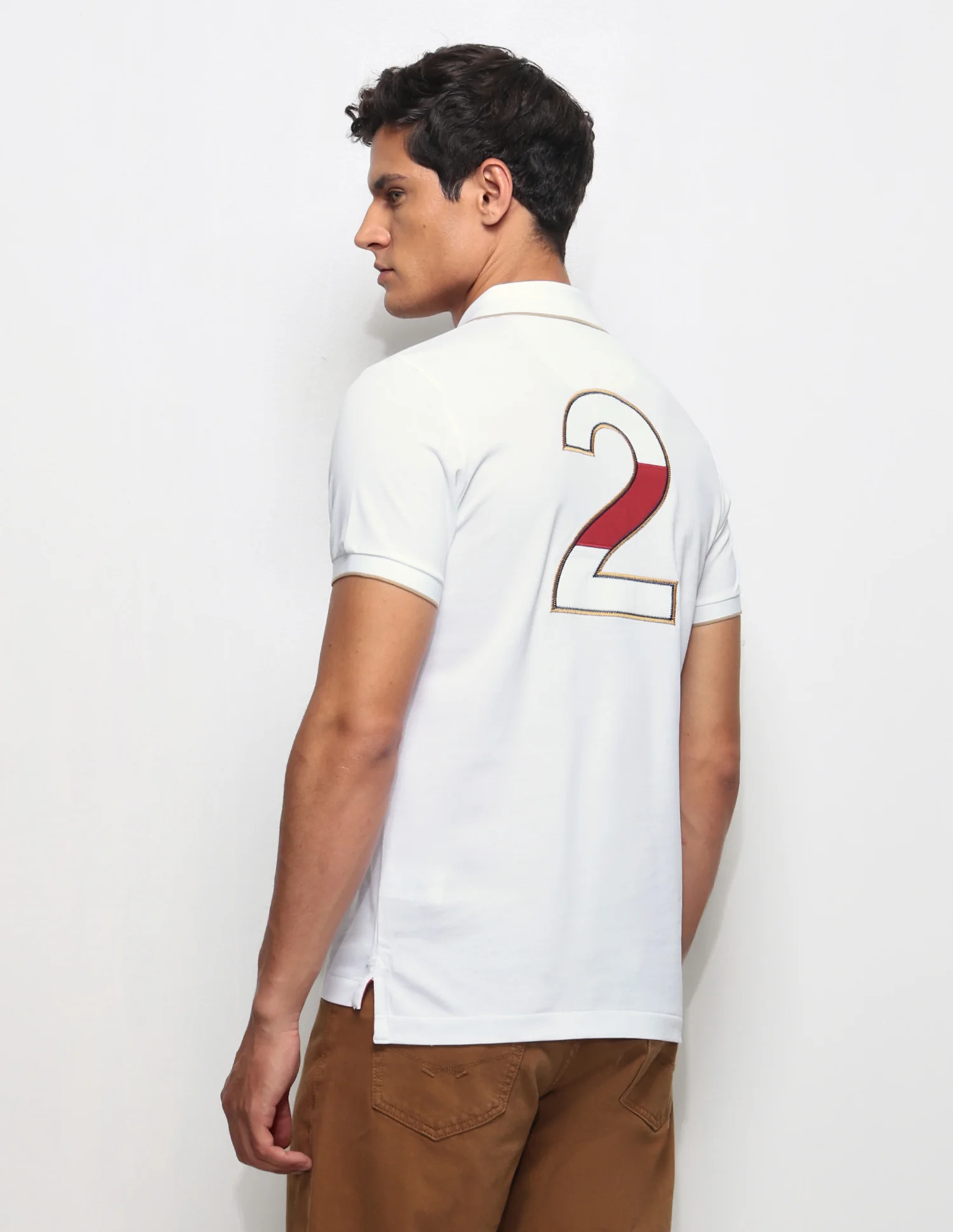 Numeric Brand Embroidered Slim Fit Polo Shirt - Image 5