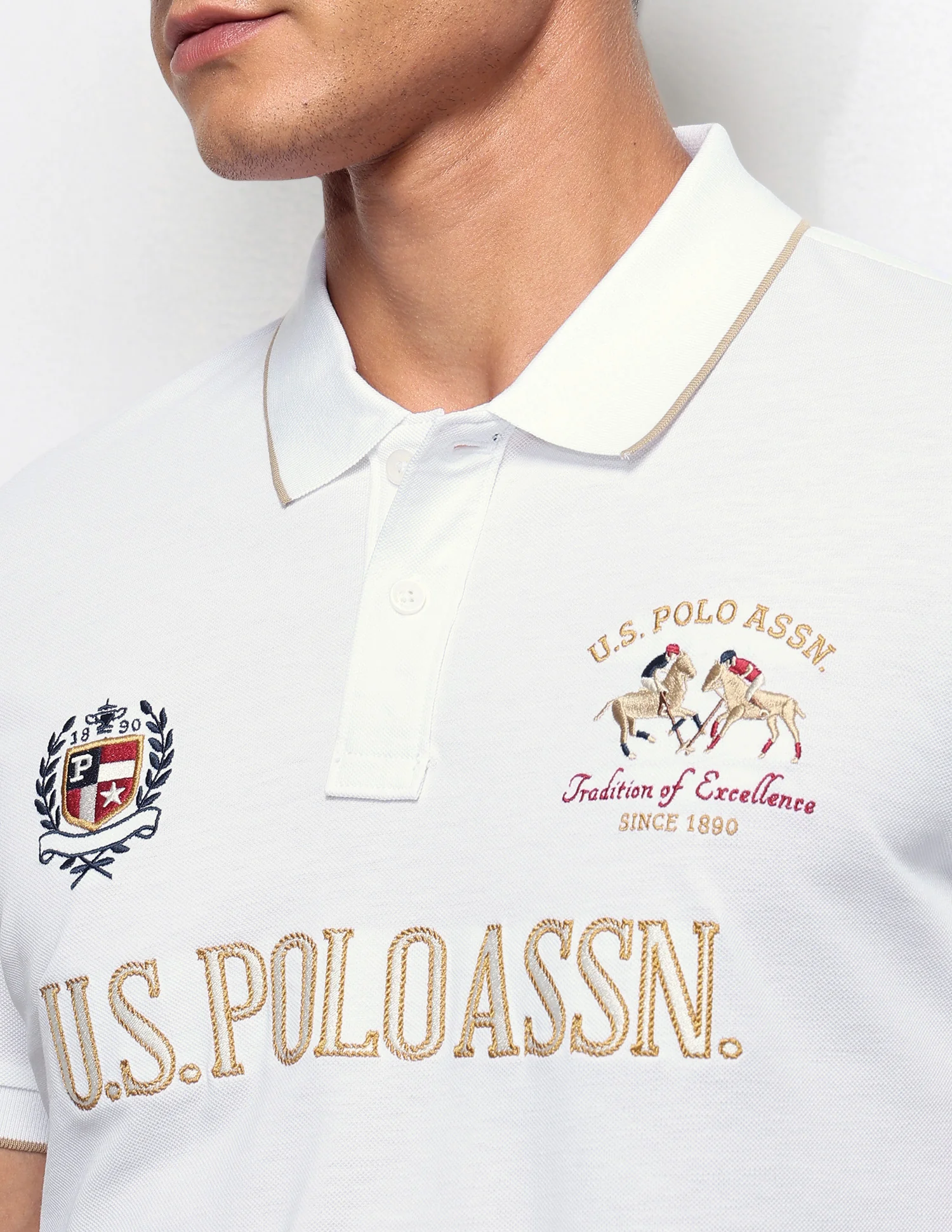 Numeric Brand Embroidered Slim Fit Polo Shirt - Image 7