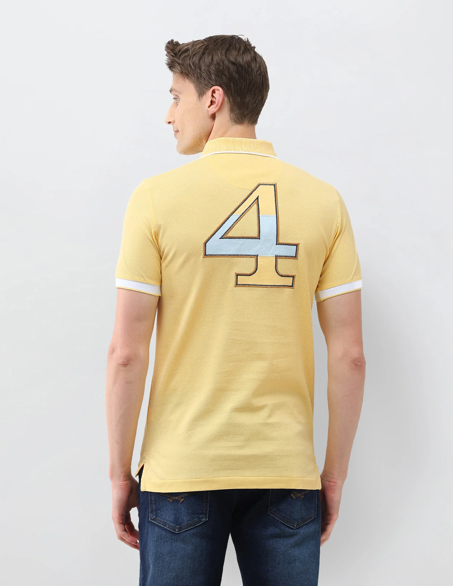 Numeric Brand Embroidered Slim Fit Polo Shirt - Image 5
