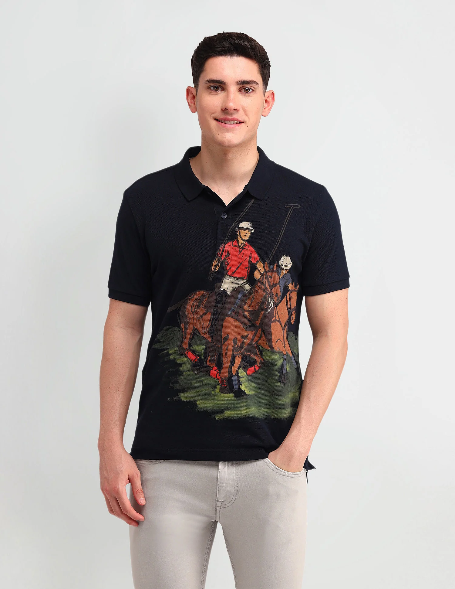 Outdoor Muscle Fit Brand Polo Shirt - Image 6