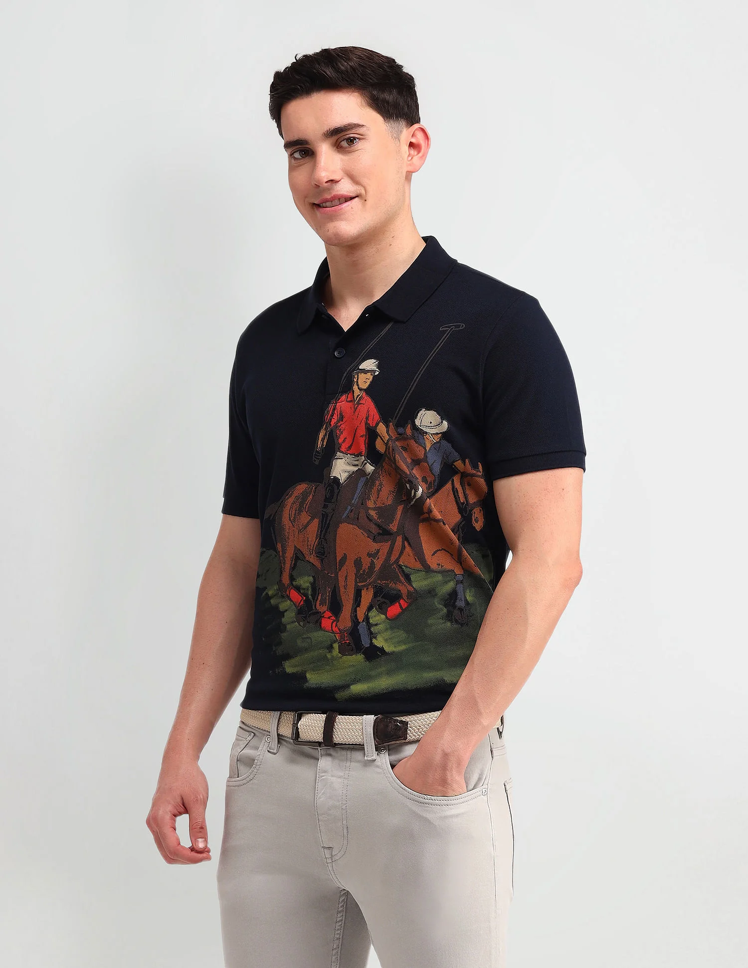 Outdoor Muscle Fit Brand Polo Shirt - Image 8