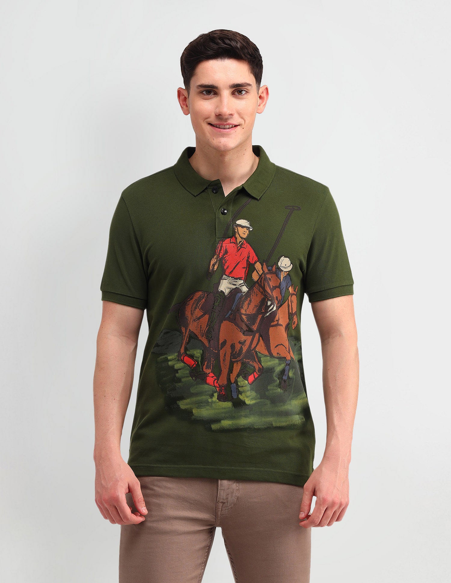 Outdoor Muscle Fit Brand Polo Shirt - Image 6
