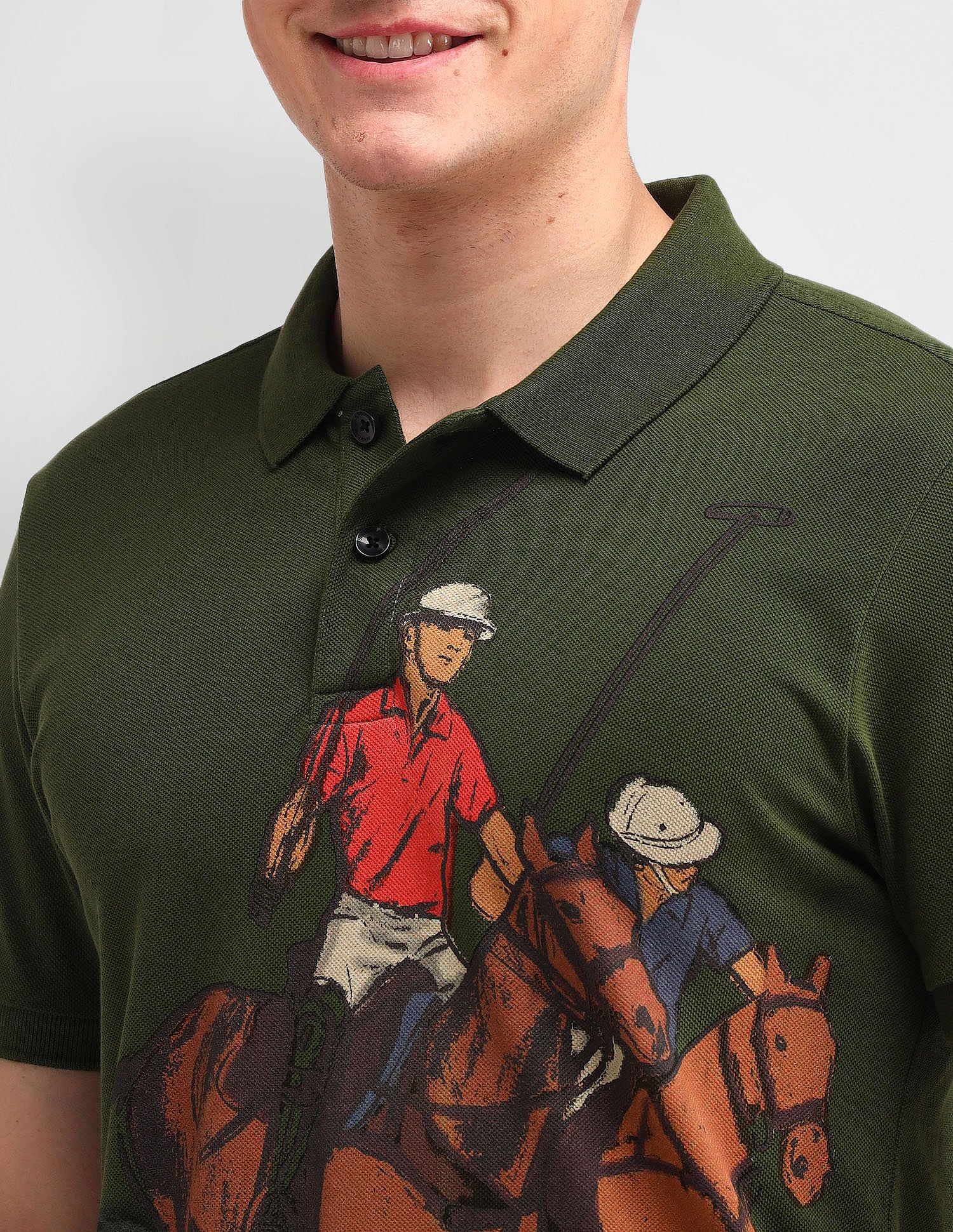 Outdoor Muscle Fit Brand Polo Shirt - Image 7
