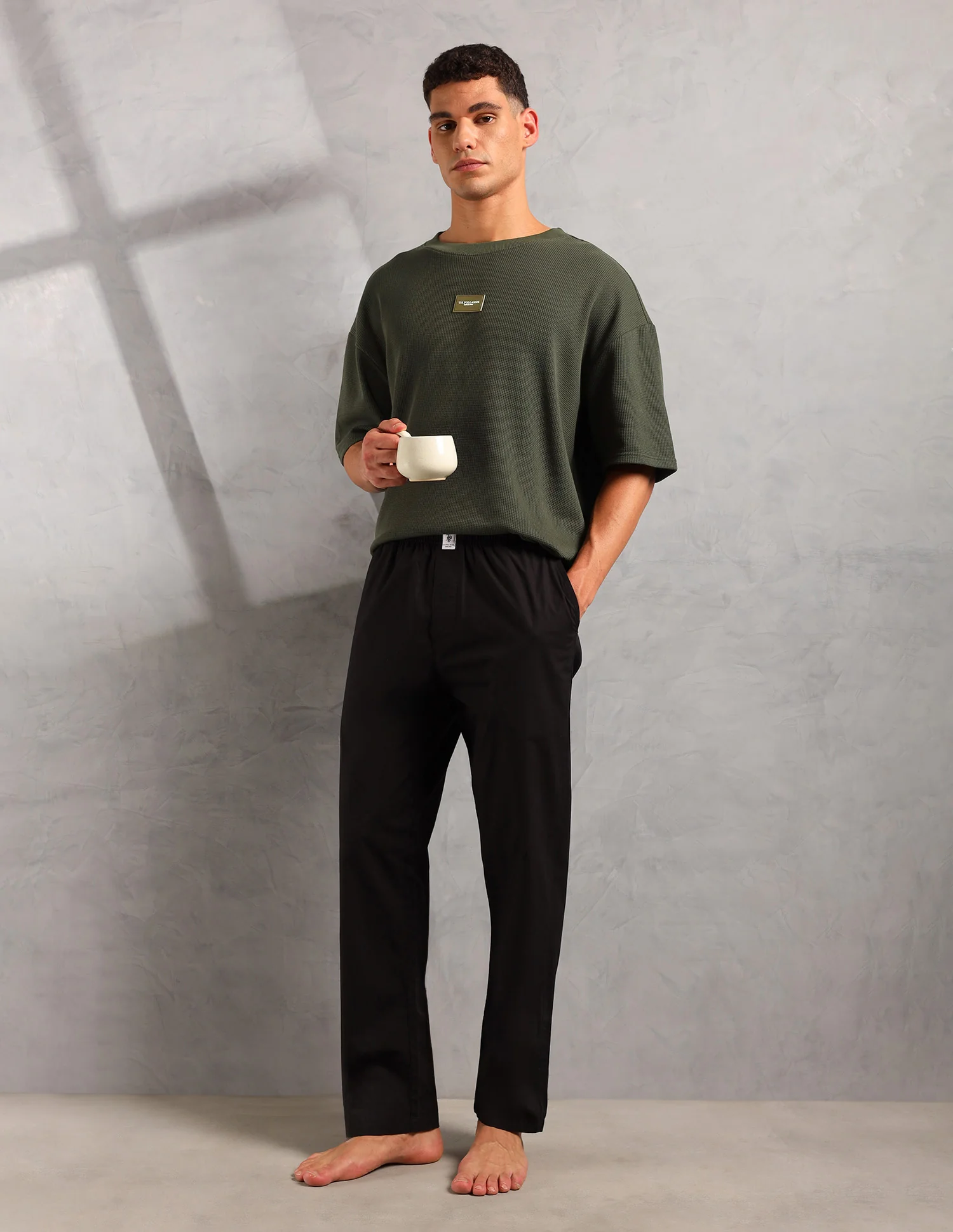 Oversized Fit Cotton PE001 Lounge T-Shirt - Pack Of 1 - Image 3