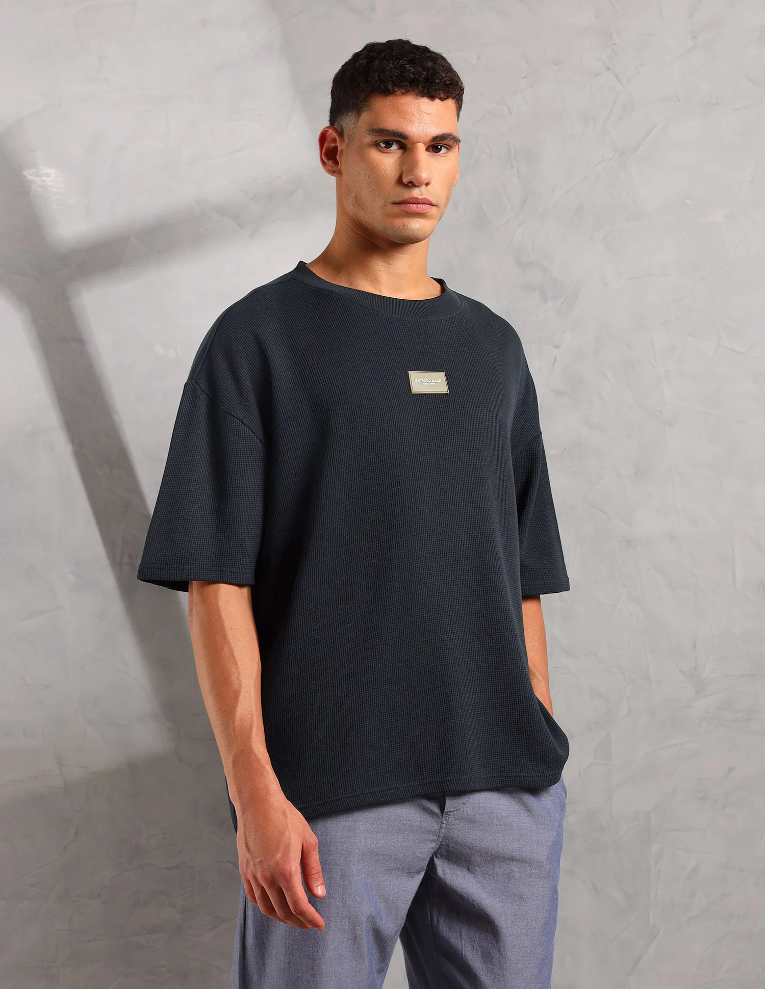 Oversized Fit Cotton PE001 Lounge T-Shirt - Pack Of 1 - Image 4