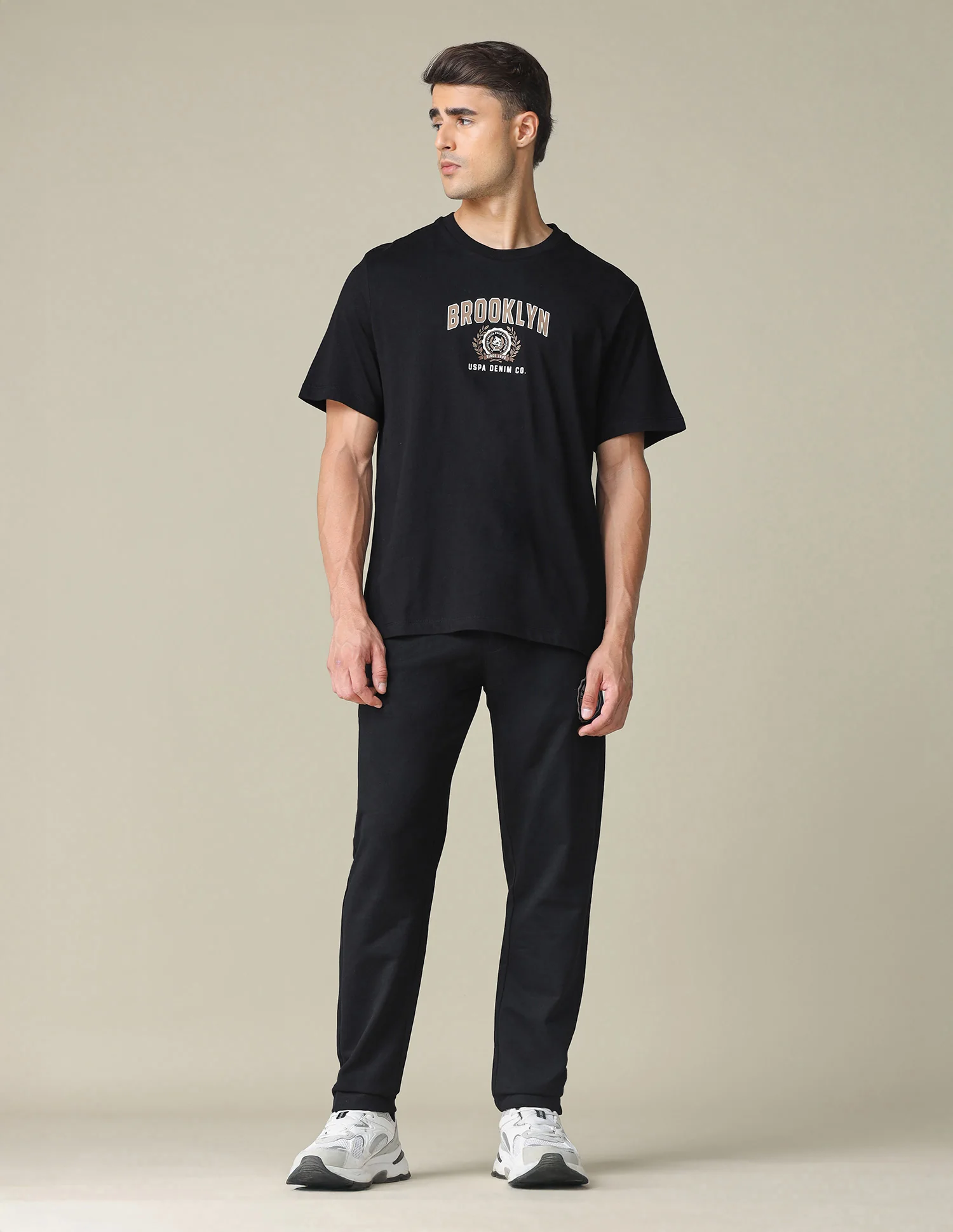 Oversized Fit Typographic Printed T- Shirt - Image 3