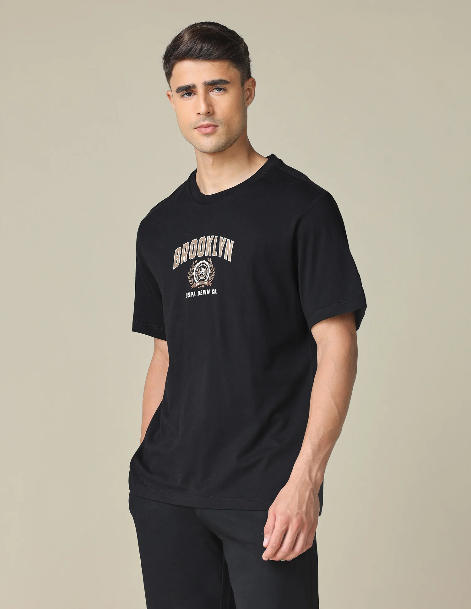 Oversized Fit Typographic Printed T- Shirt - Image 4
