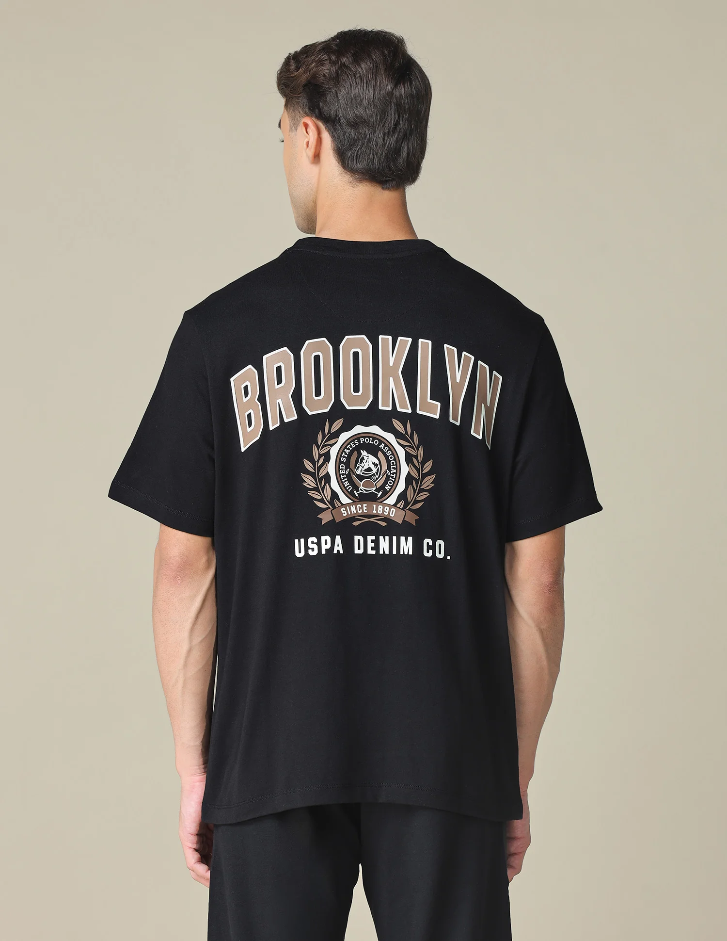 Oversized Fit Typographic Printed T- Shirt - Image 5